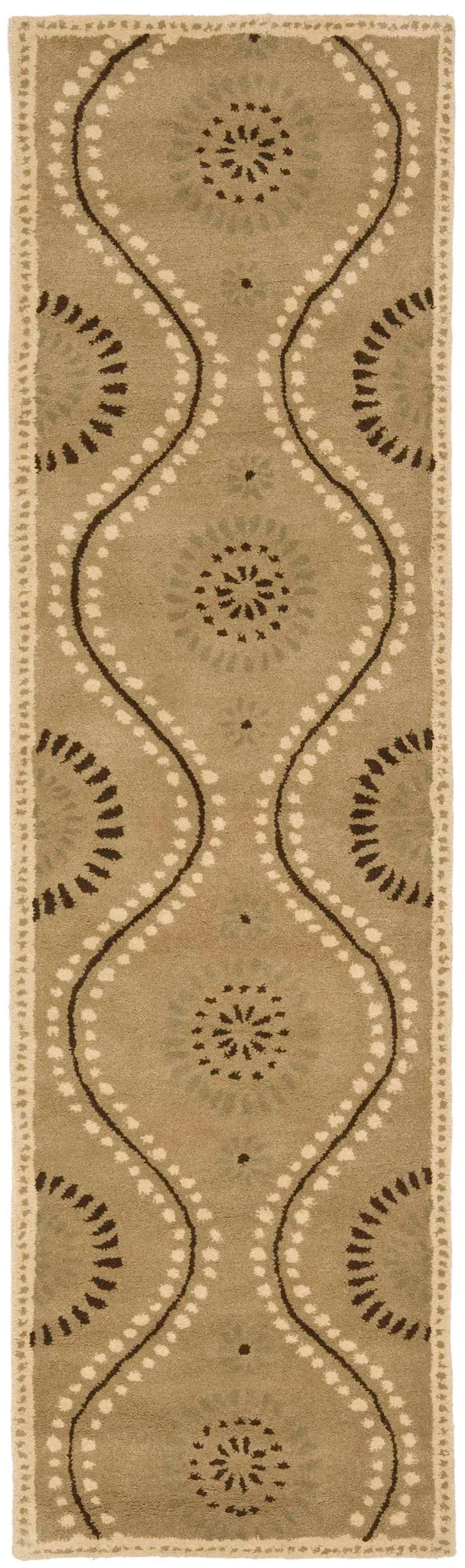 Martha Stewart Dotted Medallion Wool Outdoor Rug