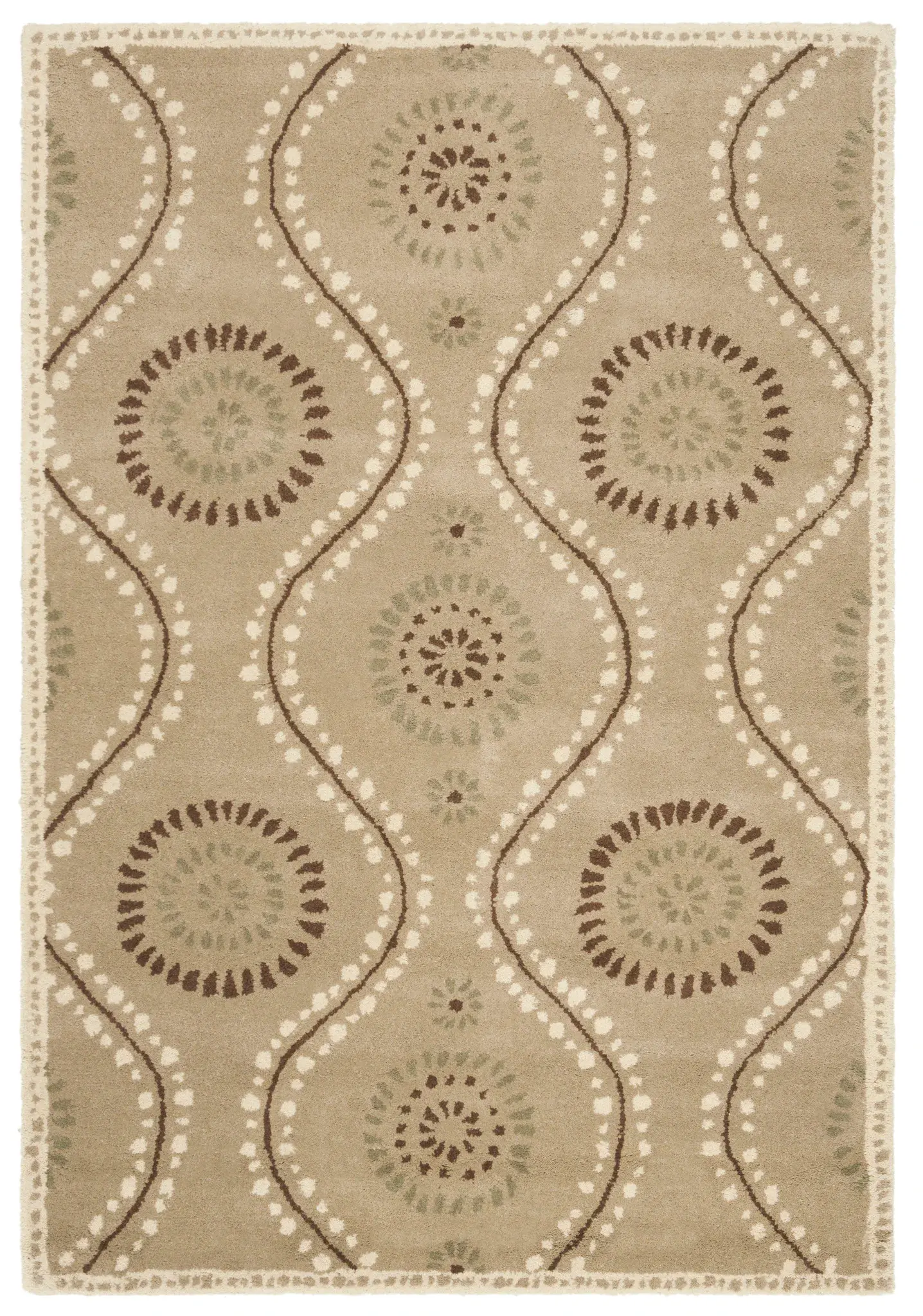 Martha Stewart Dotted Medallion Wool Outdoor Rug