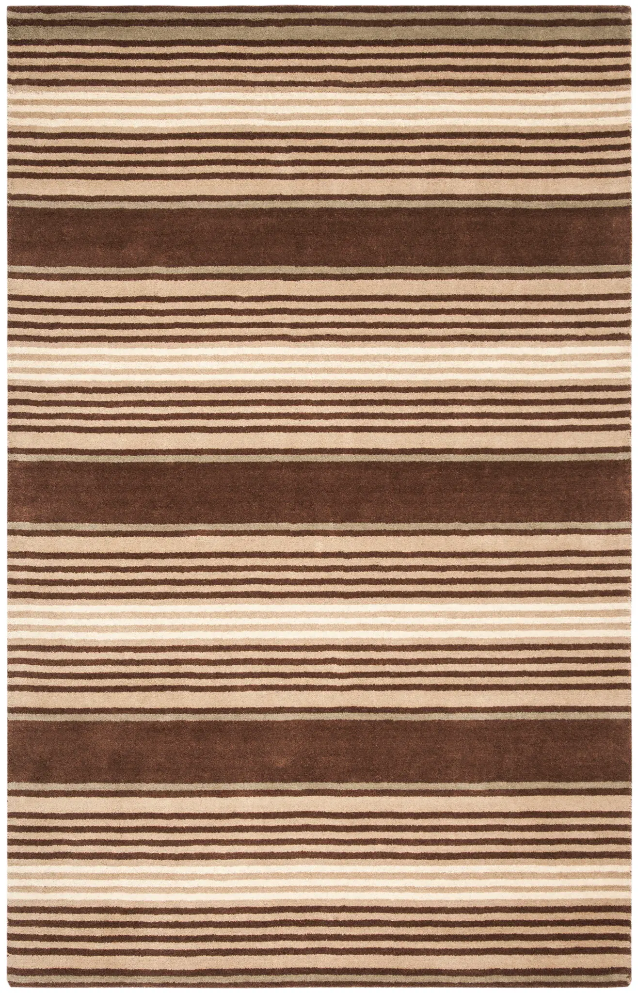 Martha Stewart Multi-Stripe Hand-Tufted Wool Outdoor Rug