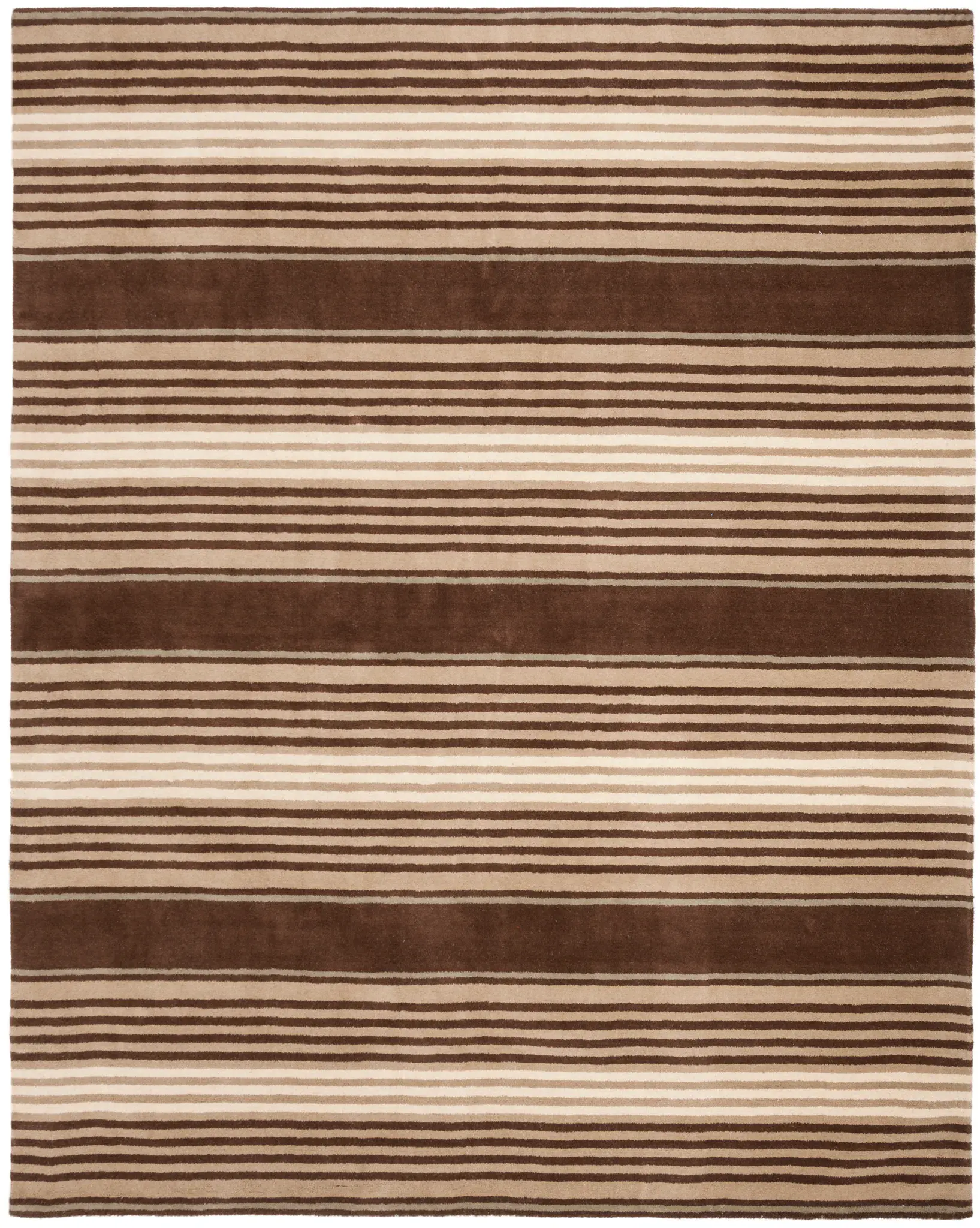 Martha Stewart Multi-Stripe Hand-Tufted Wool Outdoor Rug