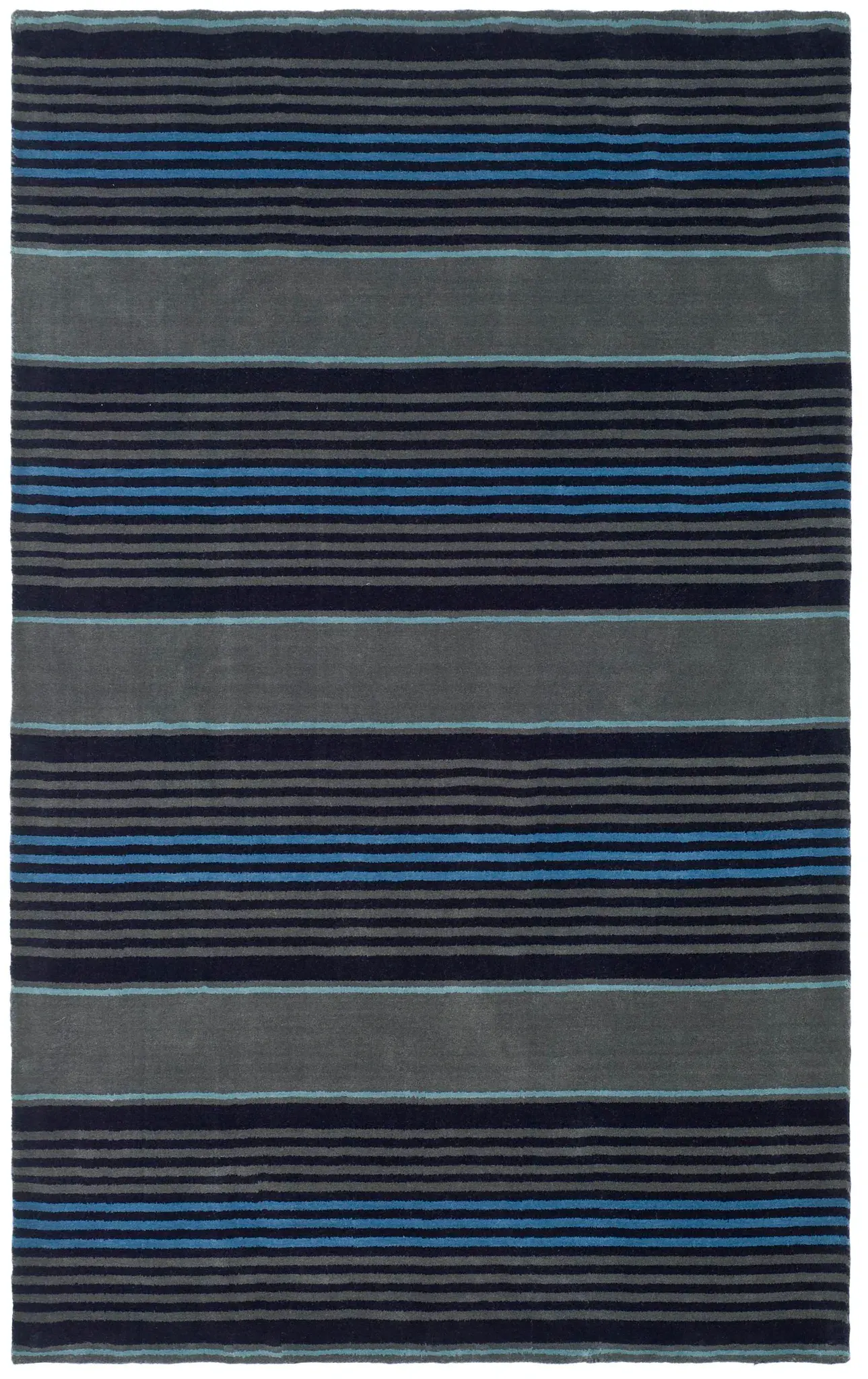 Martha Stewart Multi-Stripe Hand-Tufted Wool Outdoor Rug