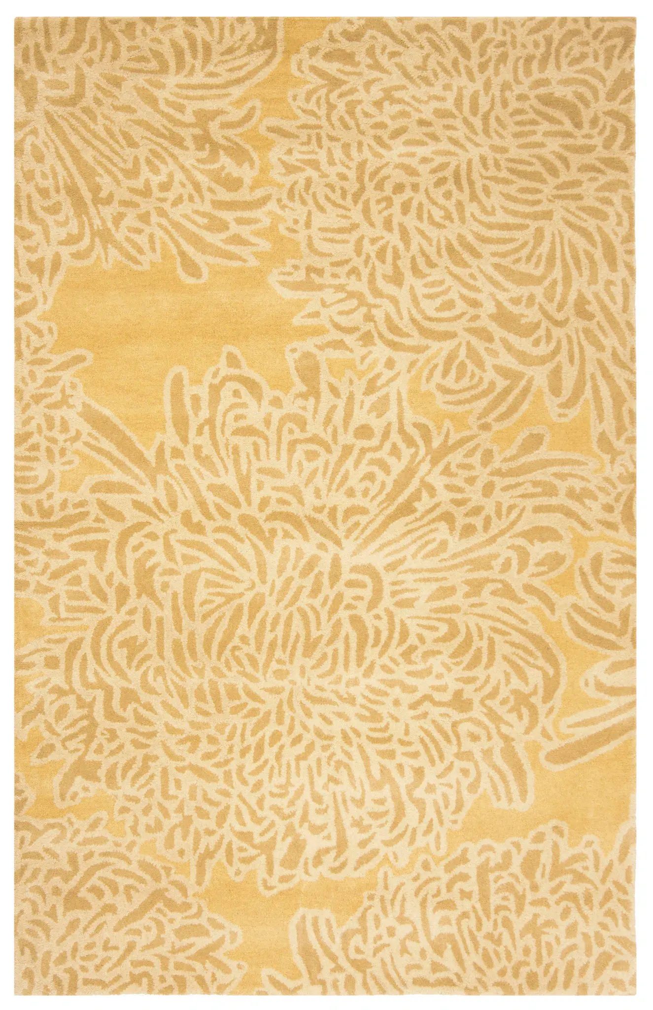 Martha Stewart Oversized Chrysanthemum Wool Outdoor Rug