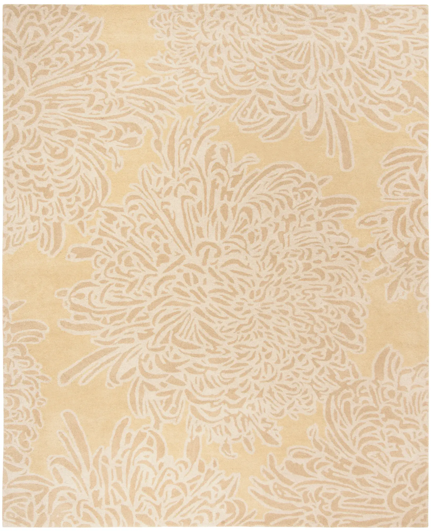 Martha Stewart Oversized Chrysanthemum Wool Outdoor Rug