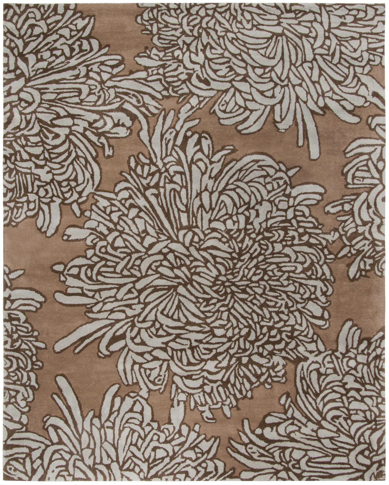 Martha Stewart Oversized Chrysanthemum Wool Outdoor Rug