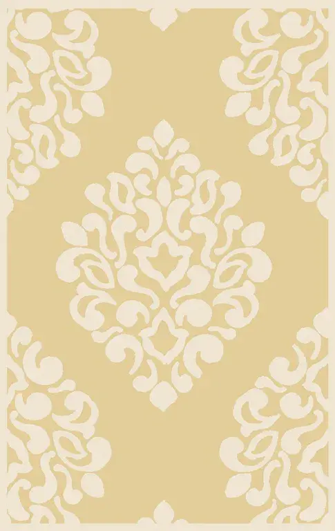 Martha Stewart Damask Hand-Tufted Wool Outdoor Rug