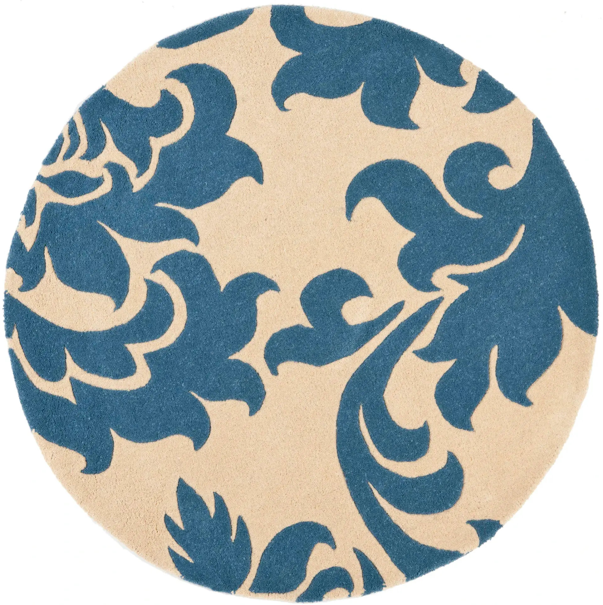 Martha Stewart Oversized Leaf Hand-Tufted Wool Outdoor Rug