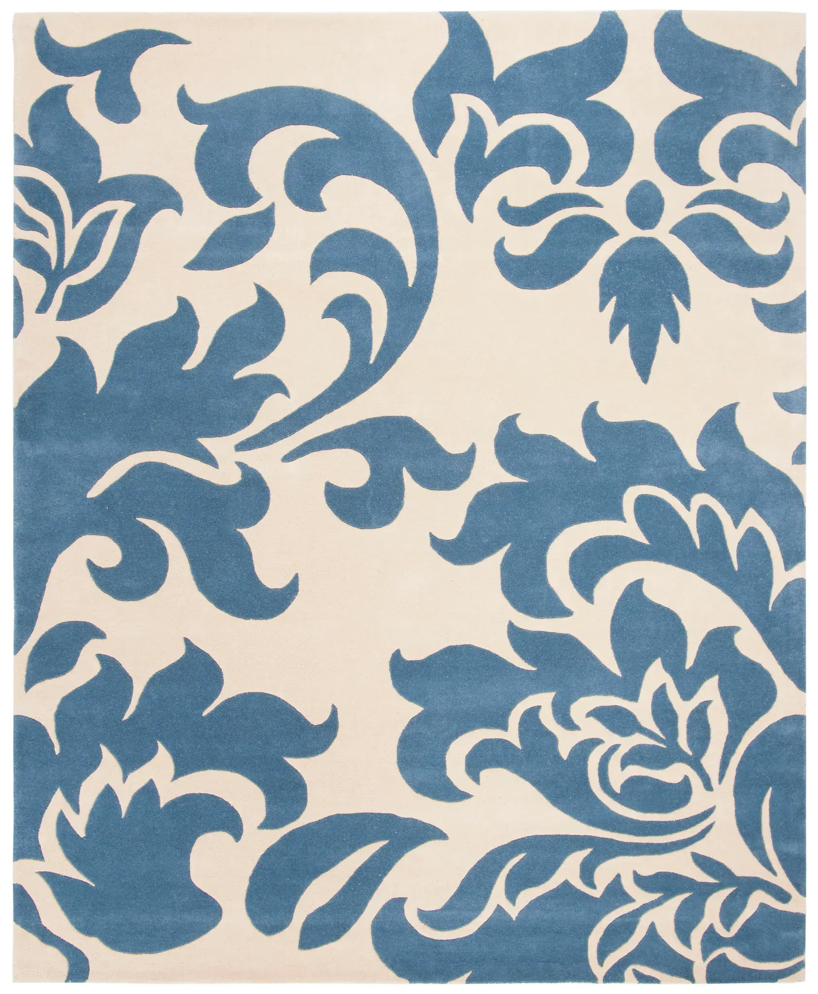 Martha Stewart Oversized Leaf Hand-Tufted Wool Outdoor Rug