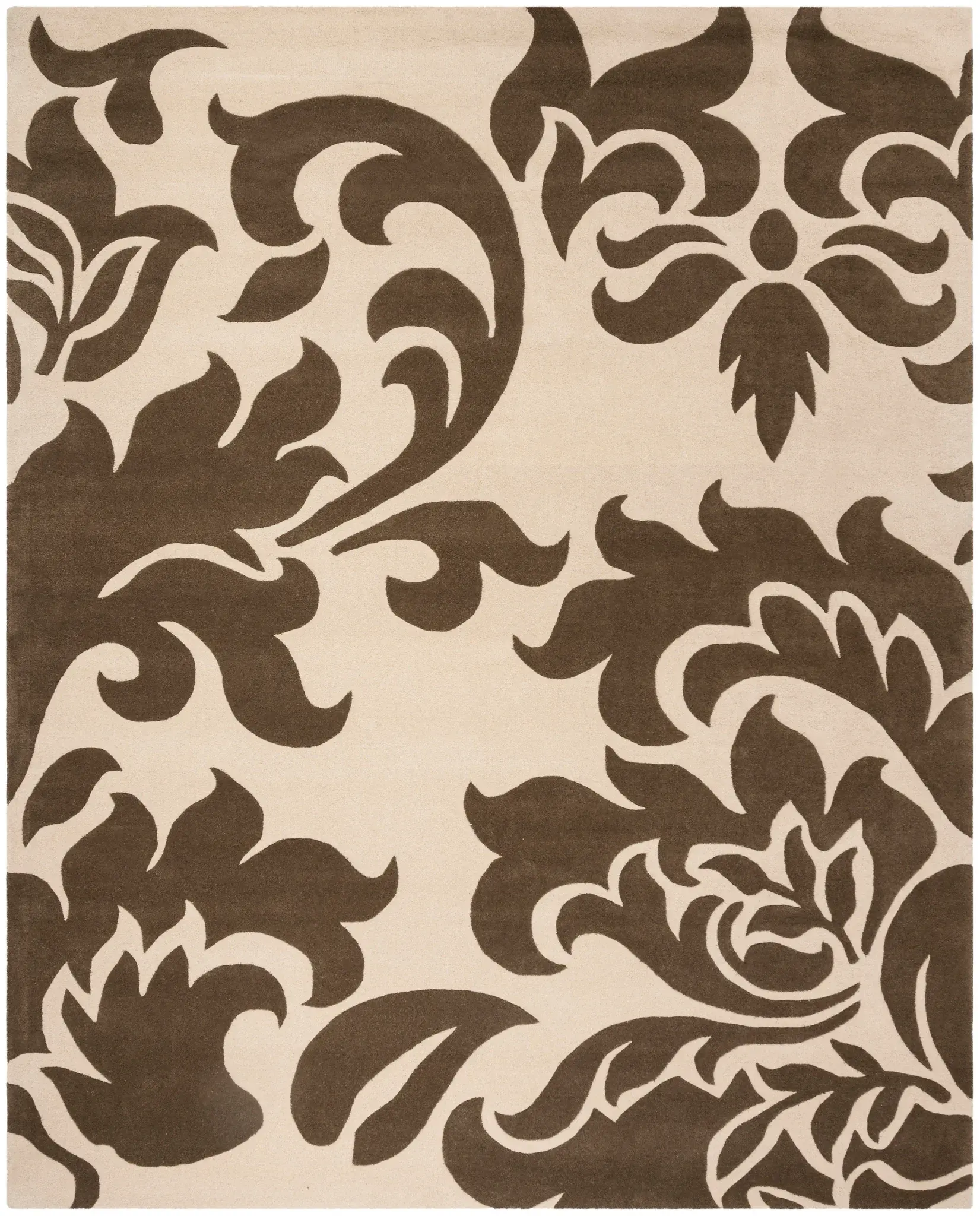 Martha Stewart Oversized Leaf Hand-Tufted Wool Outdoor Rug