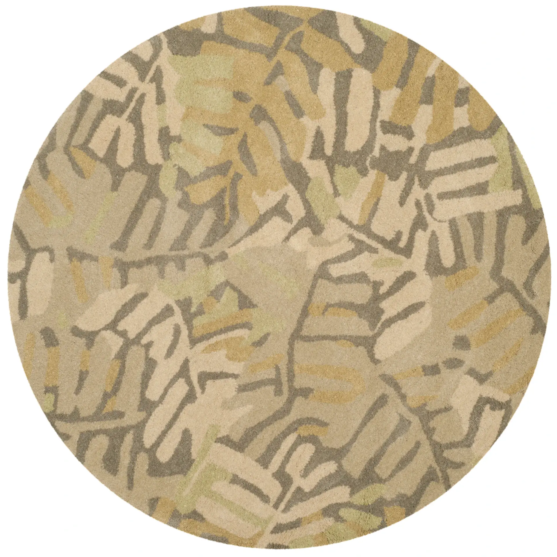 Martha Stewart Palm Leaf Hand-Tufted Wool Outdoor Rug