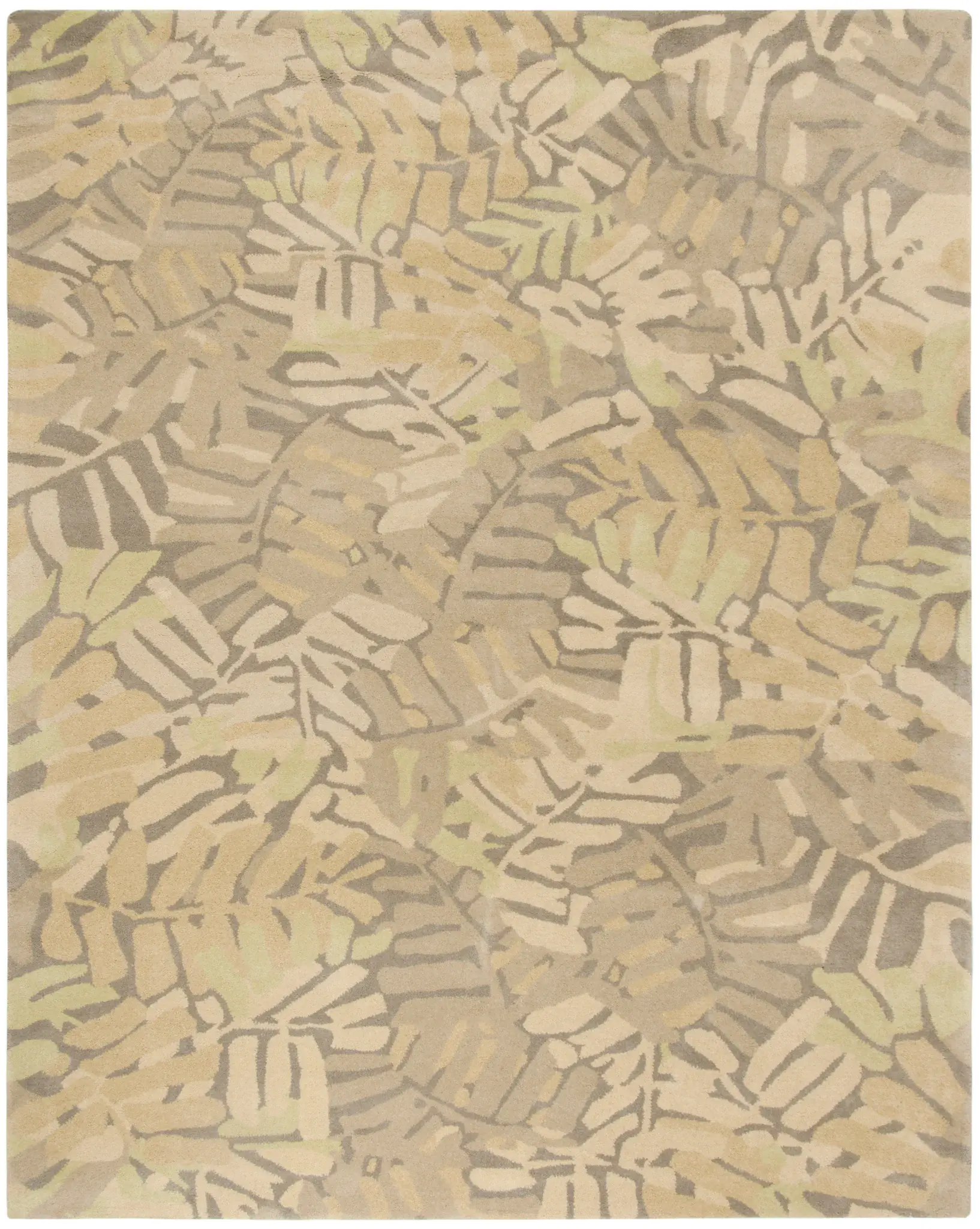 Martha Stewart Palm Leaf Hand-Tufted Wool Outdoor Rug