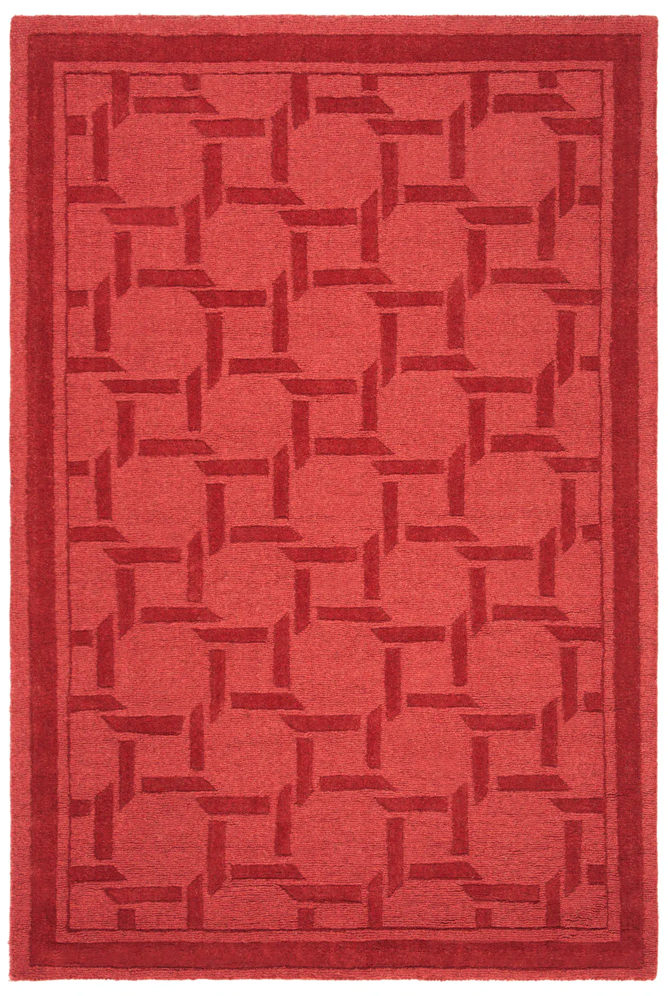 Martha Stewart Strapwork Lattice Wool Outdoor Rug