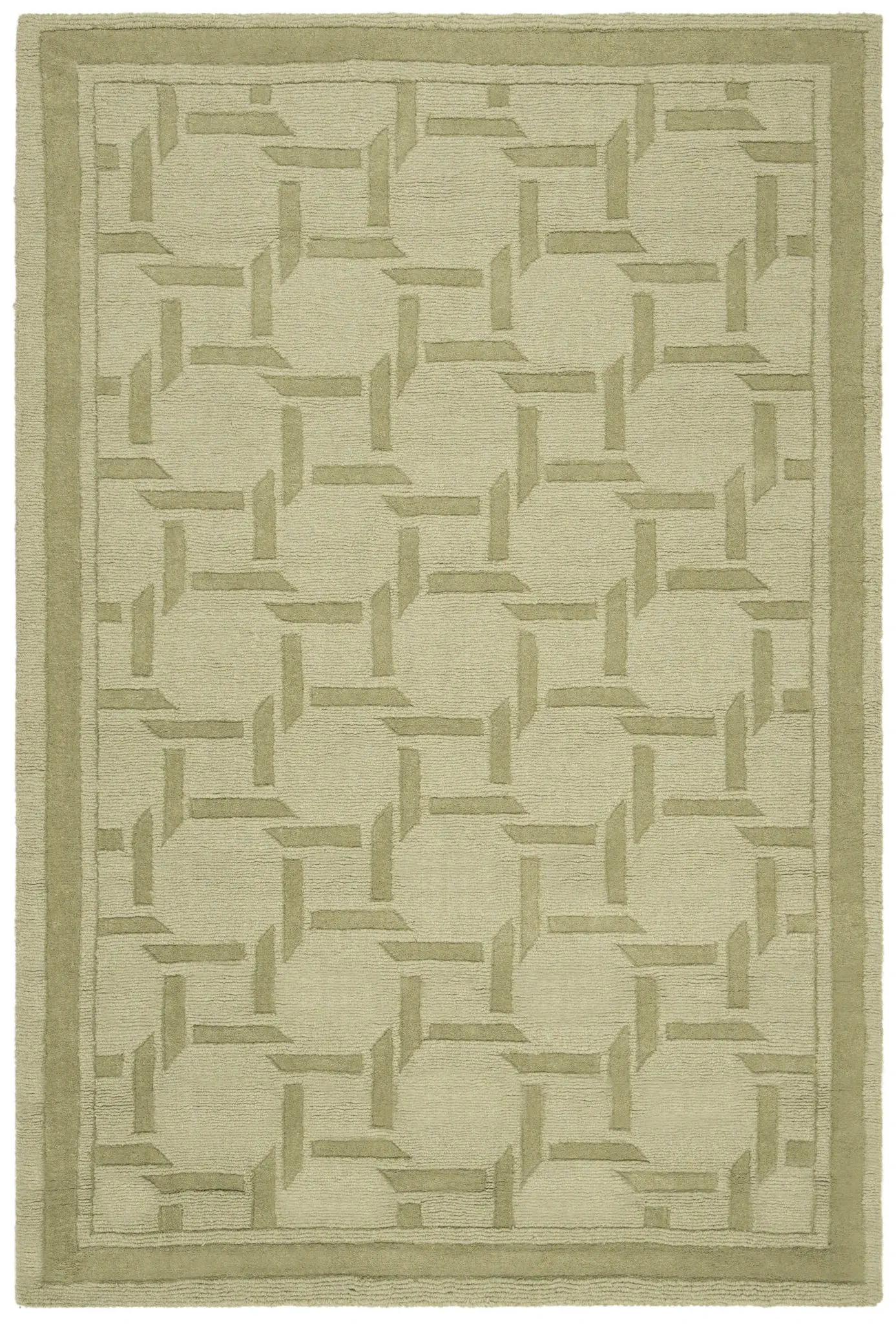 Martha Stewart Strapwork Lattice Wool Outdoor Rug