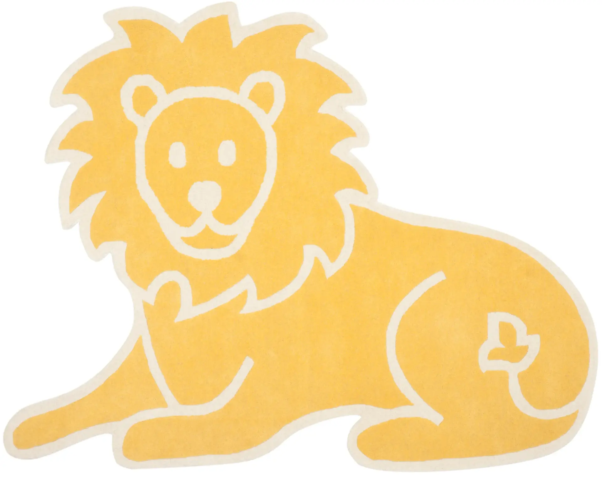 Martha Stewart Lion Shaped Hand-Tufted Wool Outdoor Rug