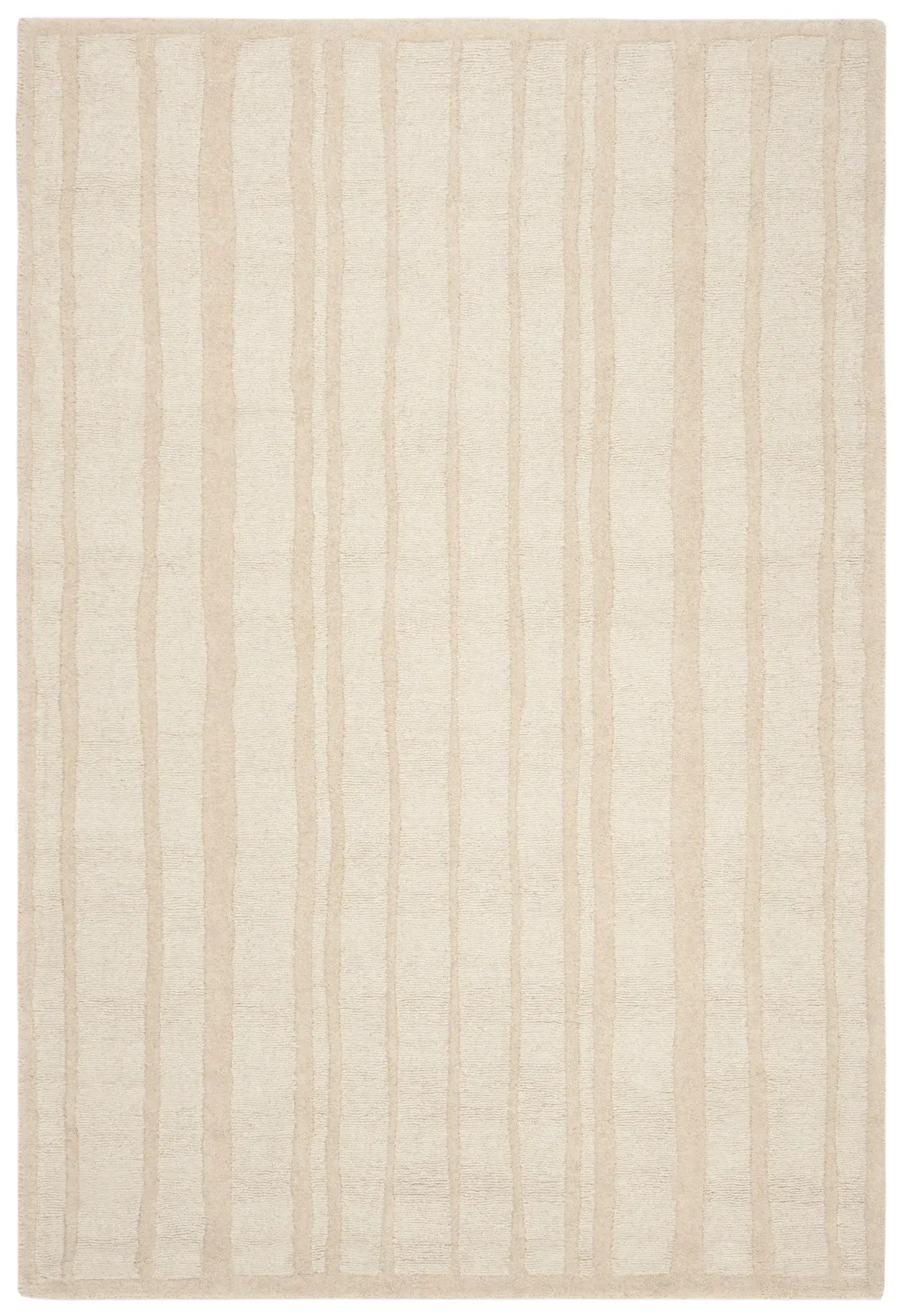 Martha Stewart Organic Stripe Hand-Tufted Wool Outdoor Rug