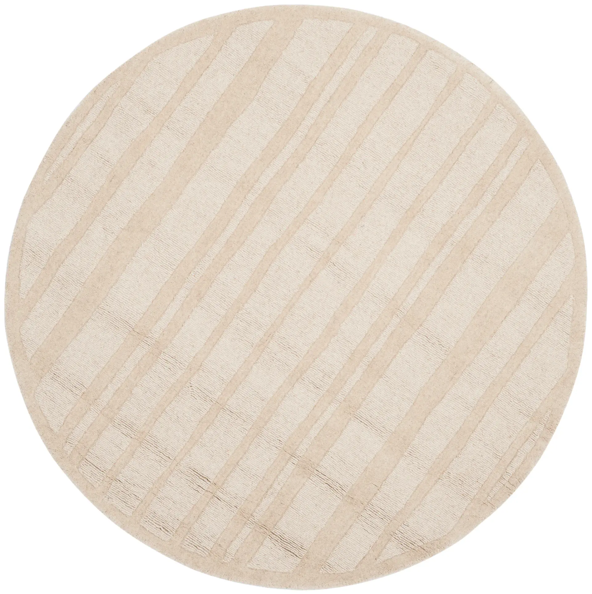 Martha Stewart Organic Stripe Hand-Tufted Wool Outdoor Rug