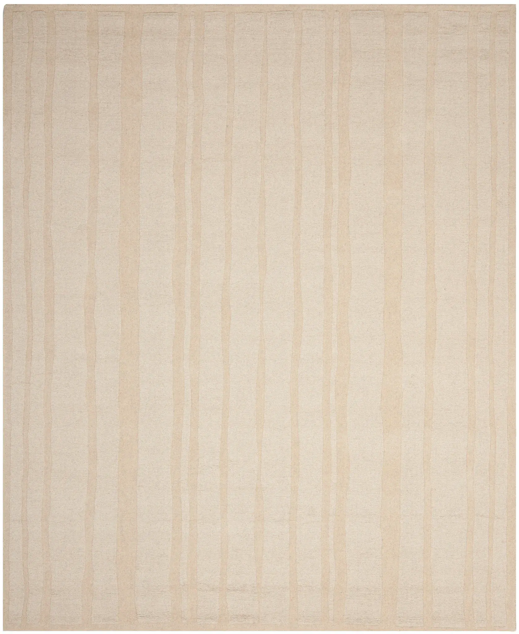 Martha Stewart Organic Stripe Hand-Tufted Wool Outdoor Rug