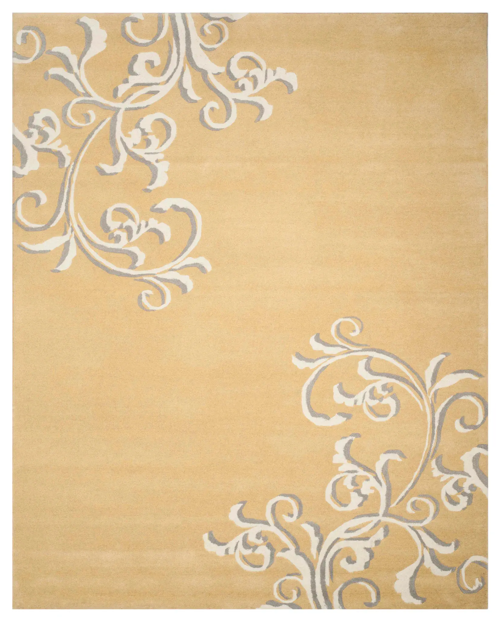 Martha Stewart Scrolling Vine Hand-Tufted Wool Outdoor Rug
