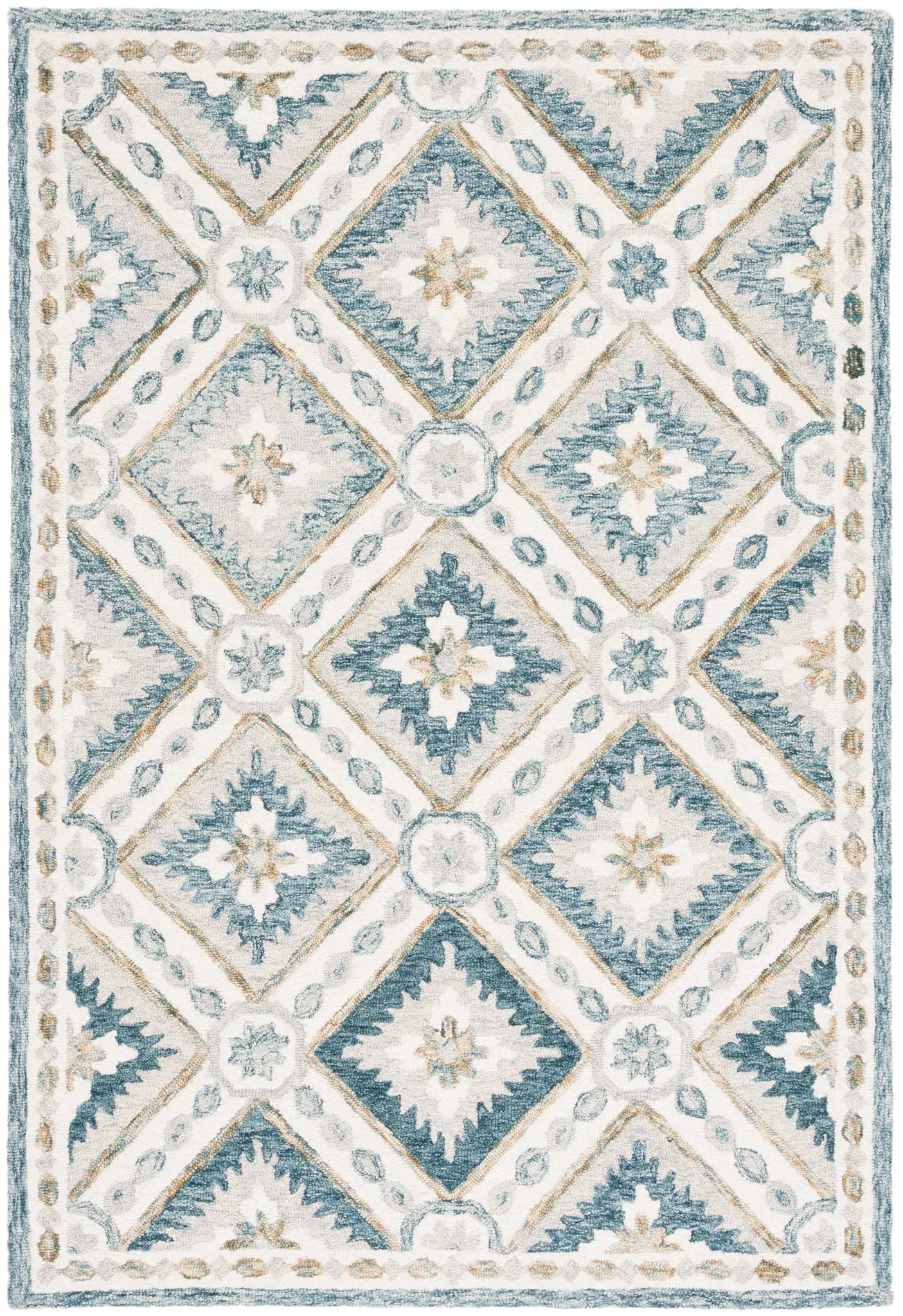 Martha Stewart Floral Trellis Hand-Tufted Wool Outdoor Rug