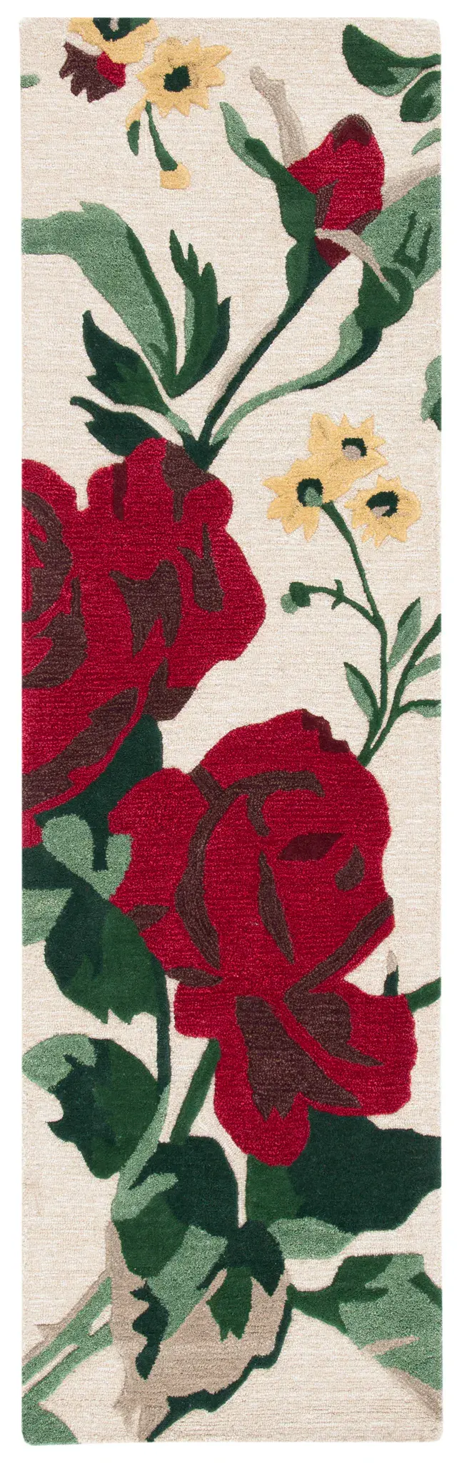 Martha Stewart Rose Chintz Hand-Tufted Wool Outdoor Rug
