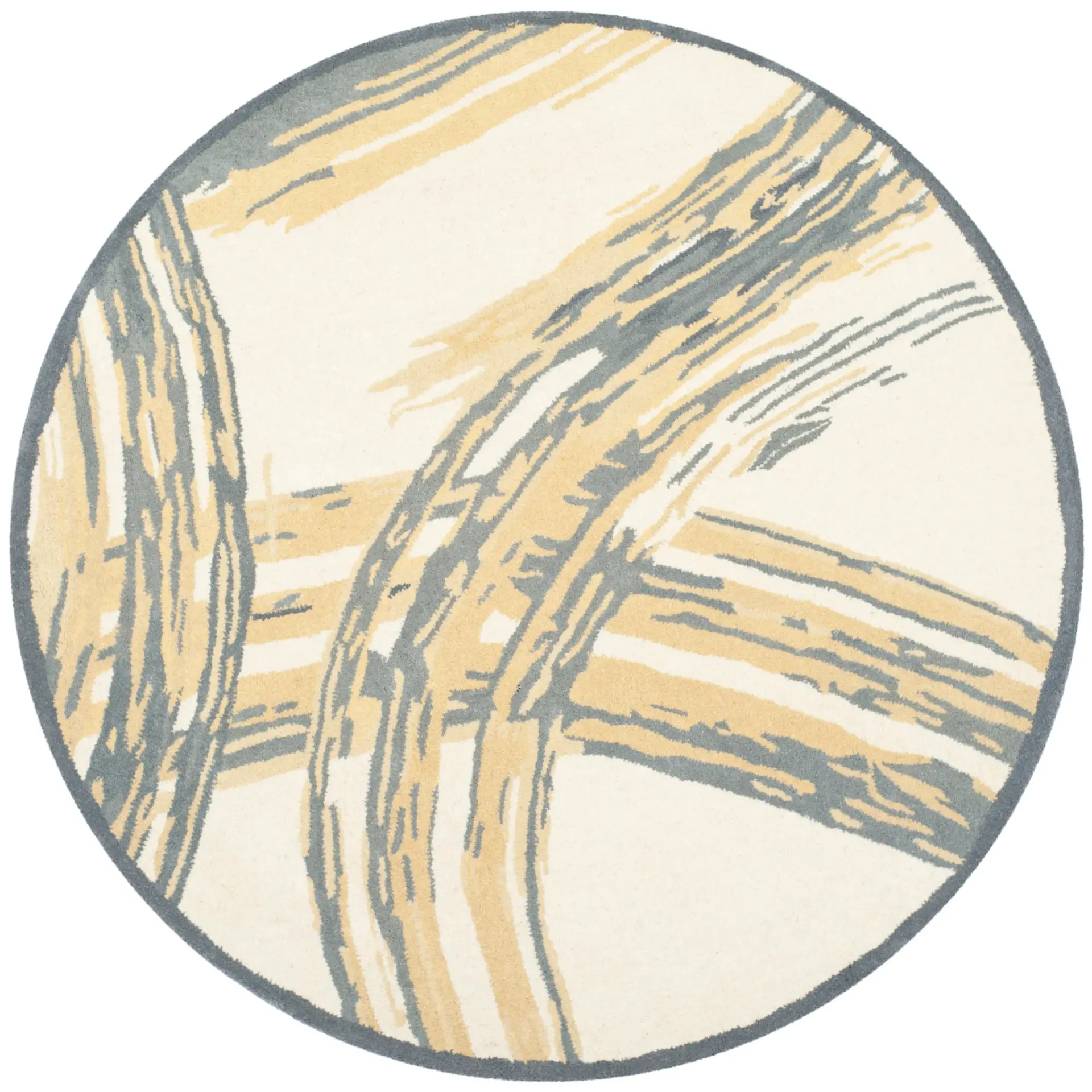 Martha Stewart Abstract Brushstroke Wool Outdoor Rug