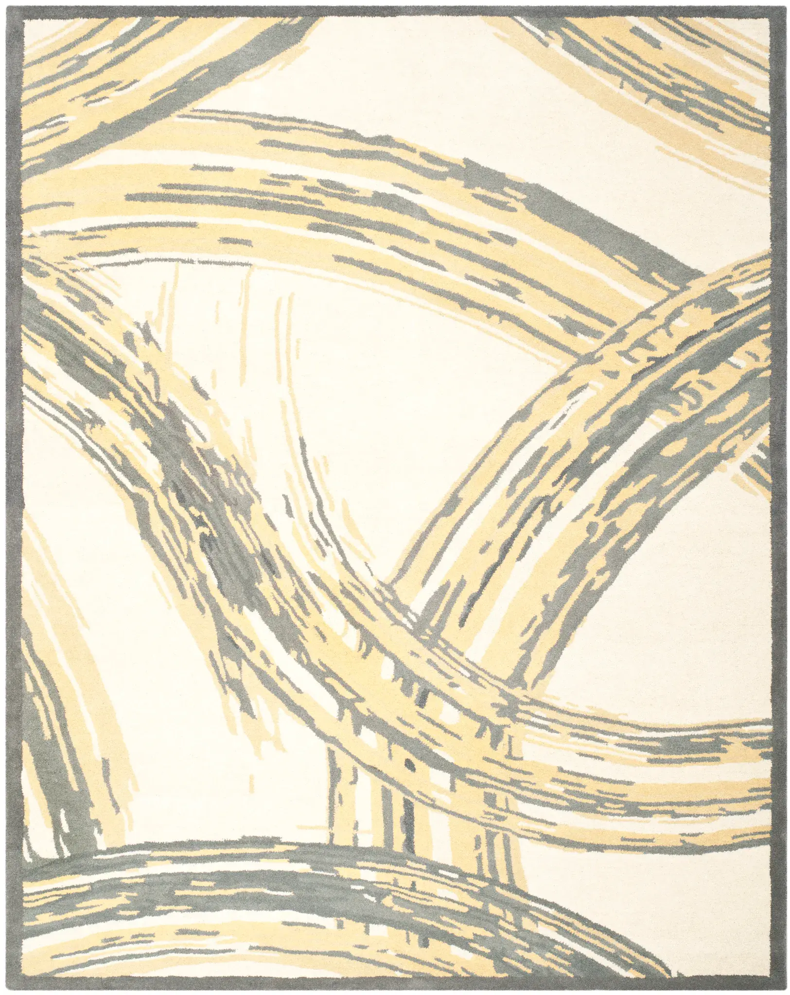 Martha Stewart Abstract Brushstroke Wool Outdoor Rug