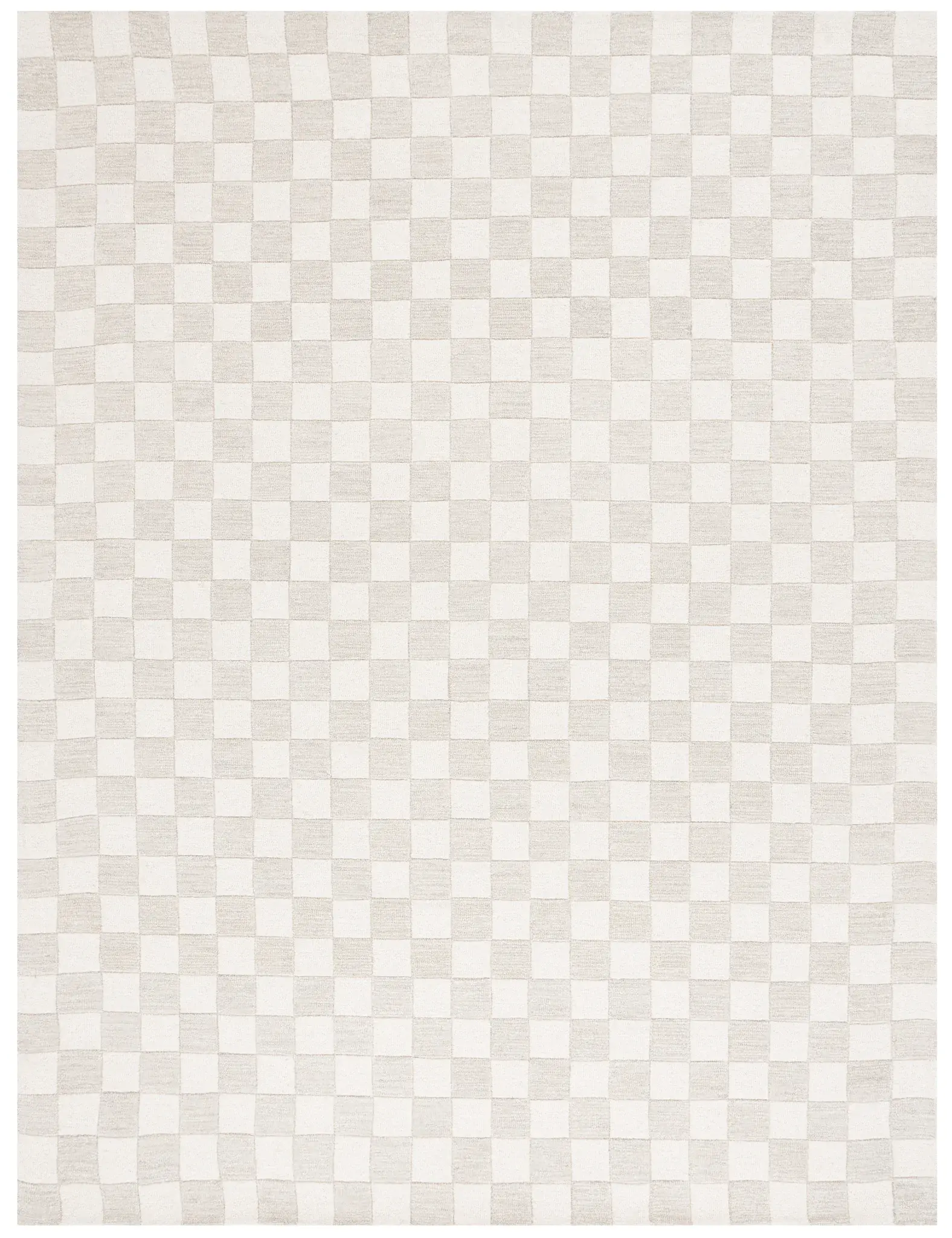 Martha Stewart Checkered Hand-Tufted Wool Outdoor Rug