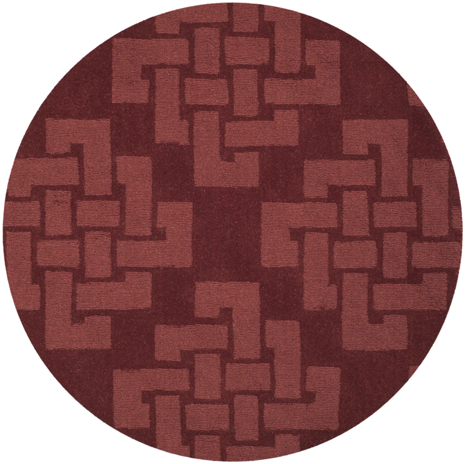 Martha Stewart Interlocking Knot Wool Outdoor Rug