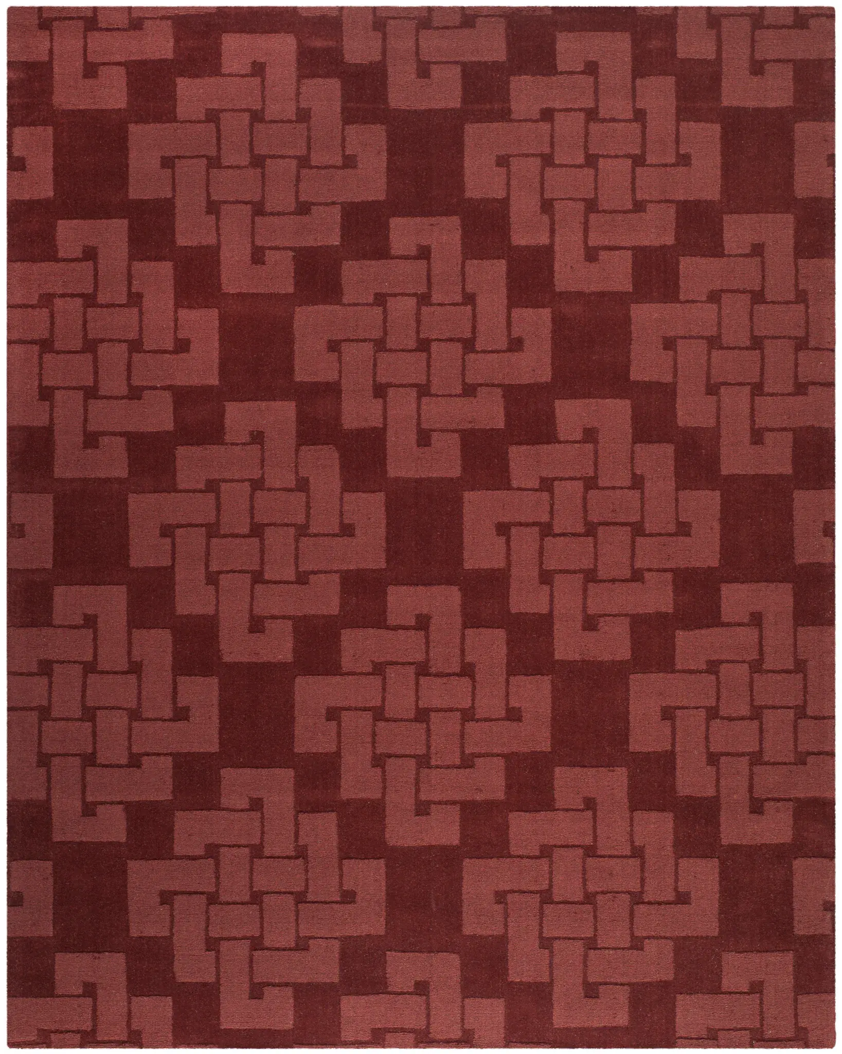 Martha Stewart Interlocking Knot Wool Outdoor Rug