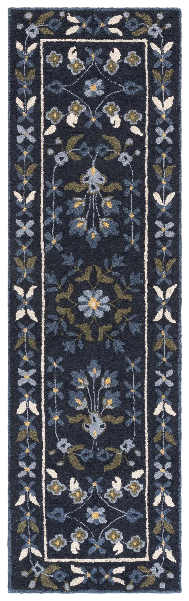 Martha Stewart Traditional Floral Hand-Tufted Wool Outdoor Rug