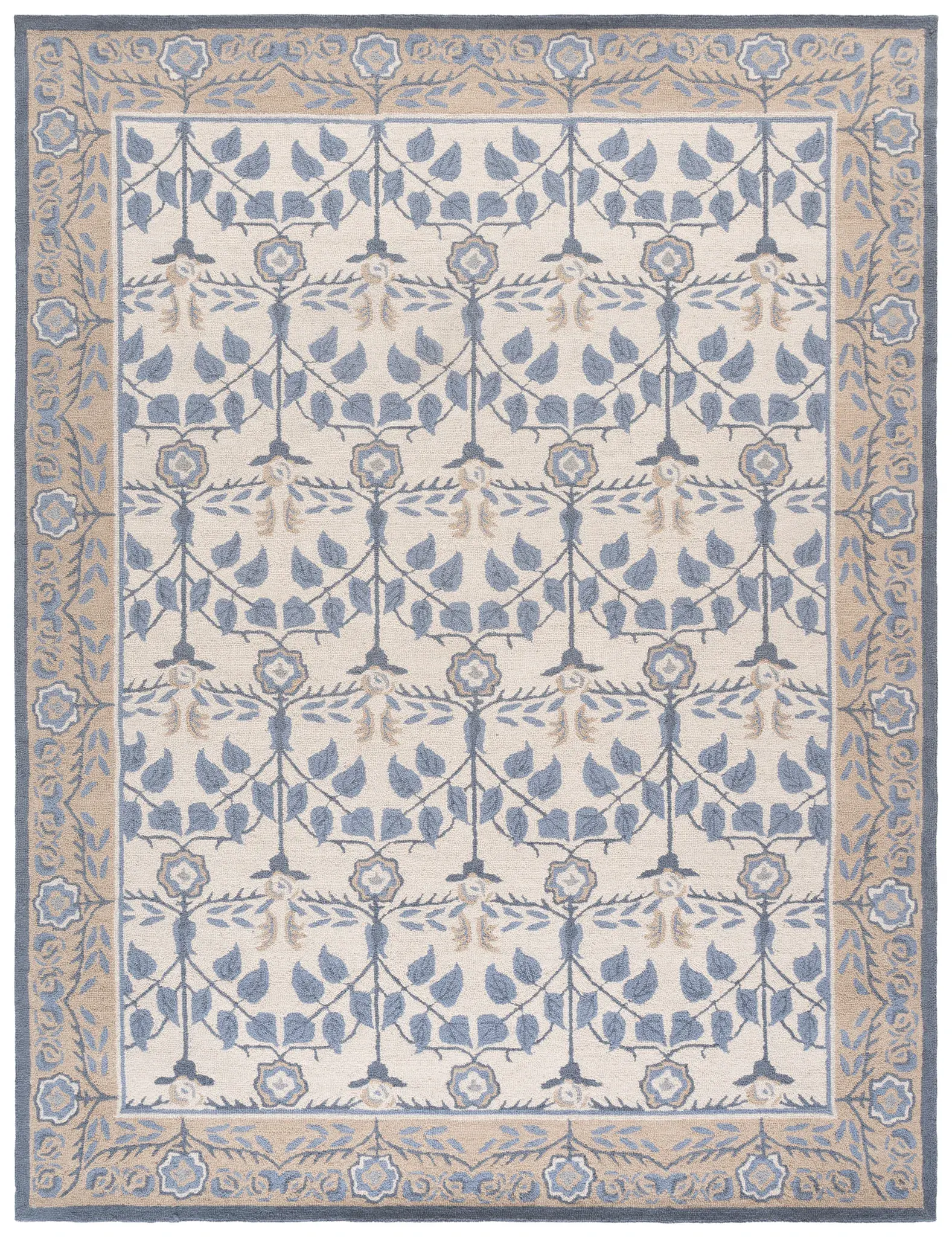 Martha Stewart Botanical Trellis Hand-Tufted Wool Outdoor Rug