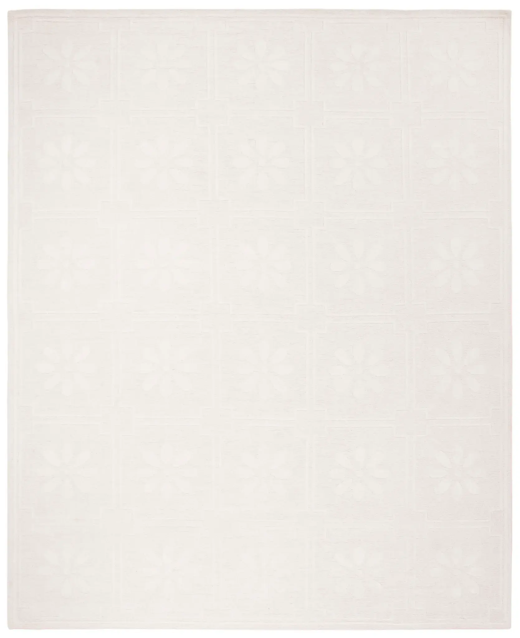 Martha Stewart Daisy Square Hand-Knotted Outdoor Rug