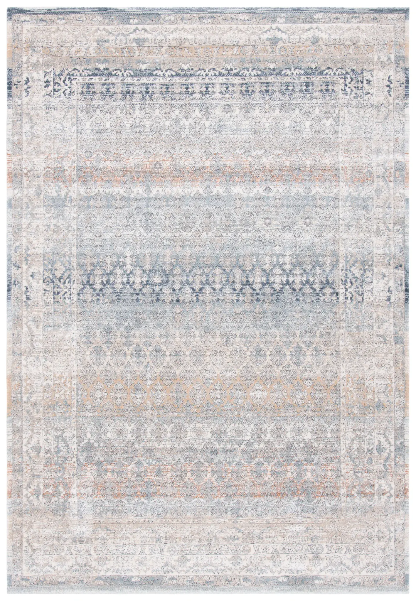 Martha Stewart Bordered Tribal Stripe Outdoor Rug