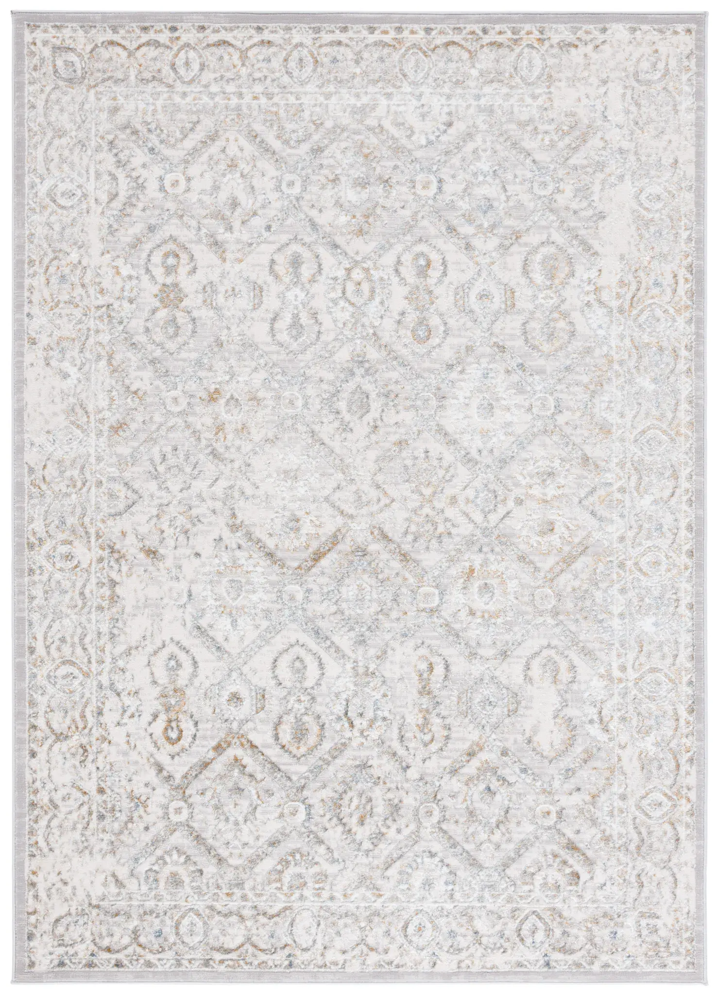 Martha Stewart Easton Distressed Diamond Lattice Rug