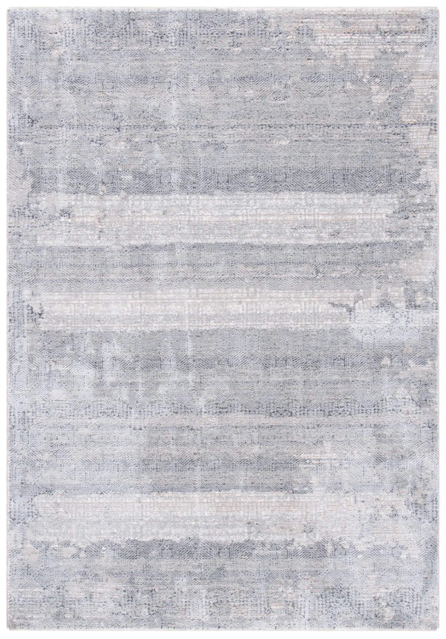 Martha Stewart Distressed Banded Geometric Rug