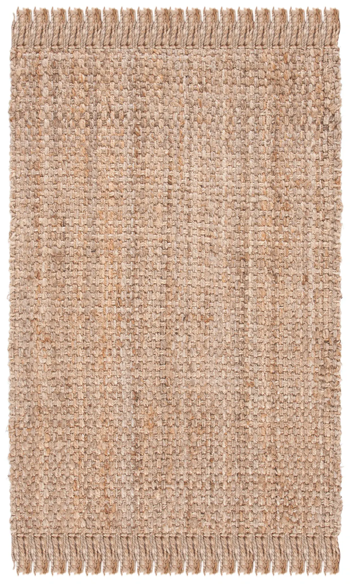 Martha Stewart Basketweave Fringed Jute Outdoor Rug