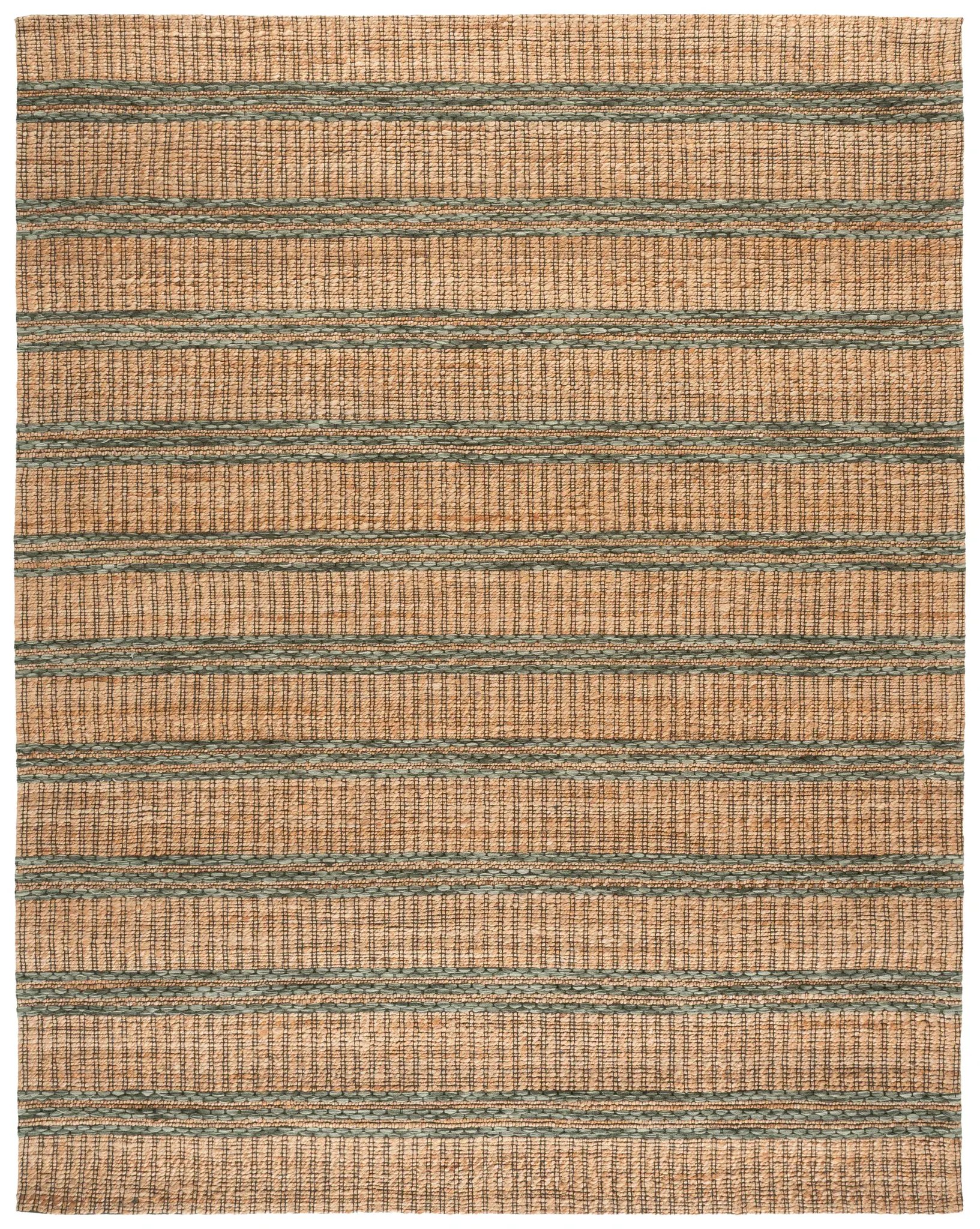 Martha Stewart Coastal Banded Stripe Hand-Tufted Wool & Jute Rug