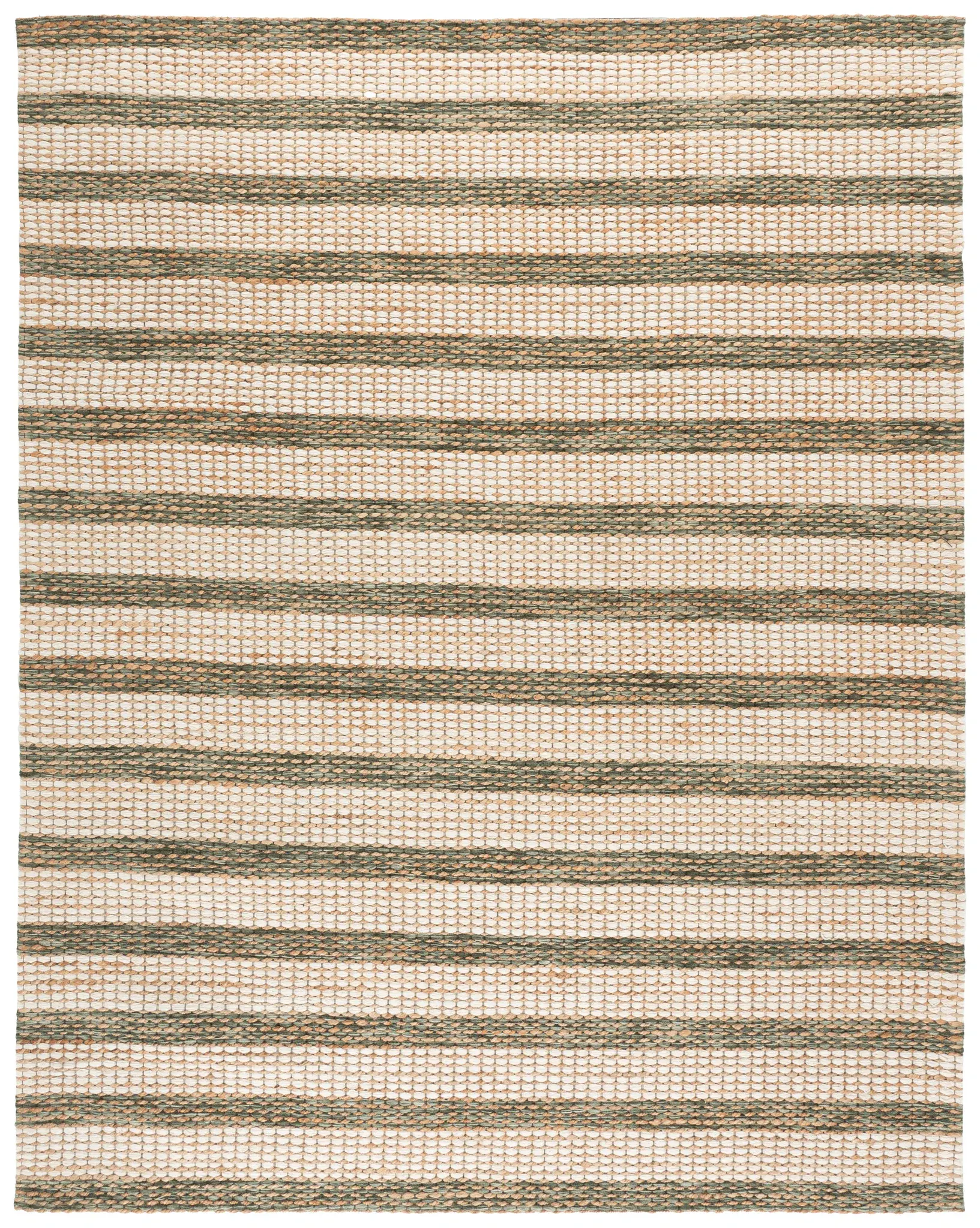 Martha Stewart Coastal Striped Hand-Tufted Wool & Jute Rug