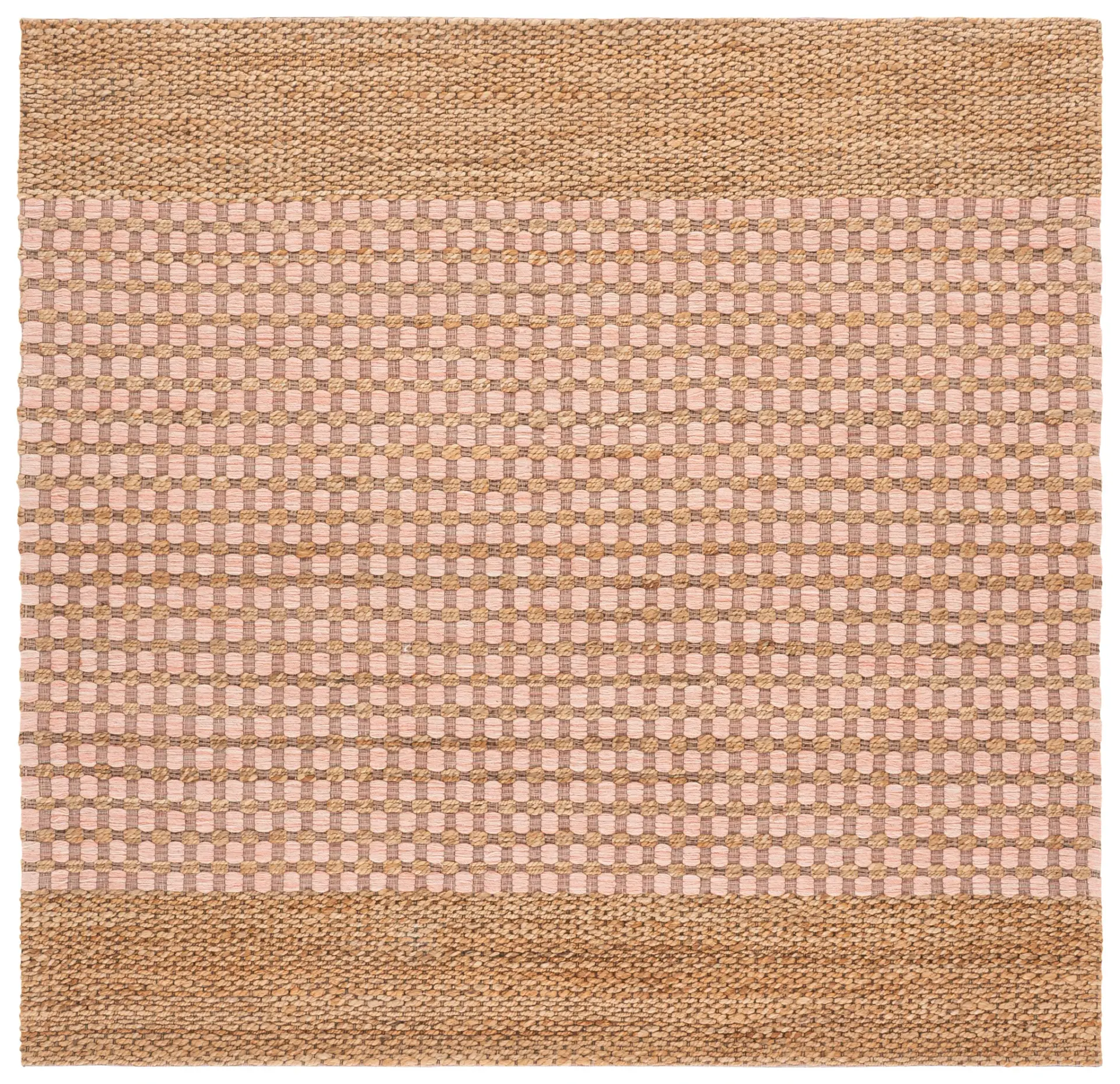 Martha Stewart Grid Hand-Tufted Wool & Jute Rug