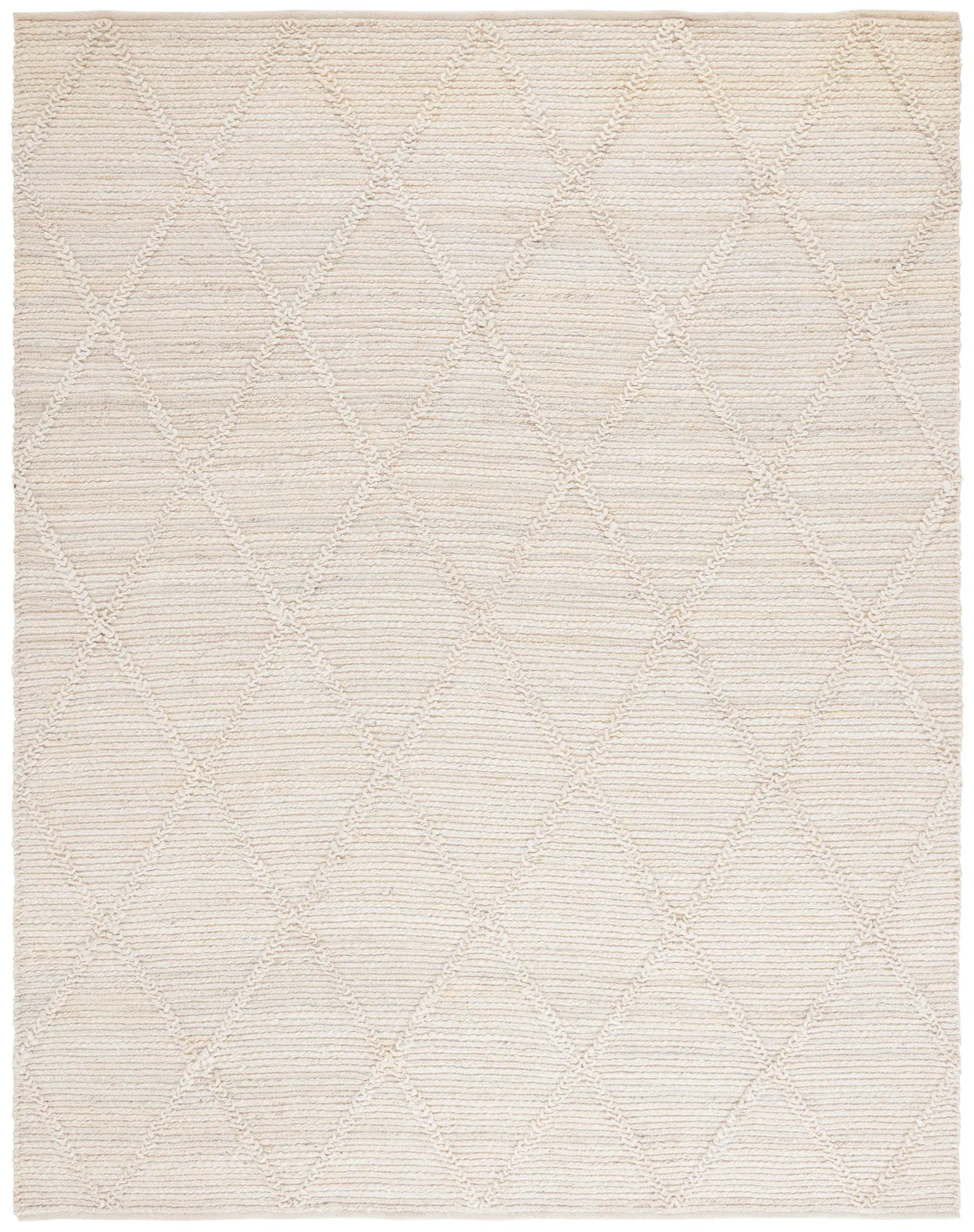 Martha Stewart Large Diamond Trellis Hand-Woven Jute Outdoor Rug