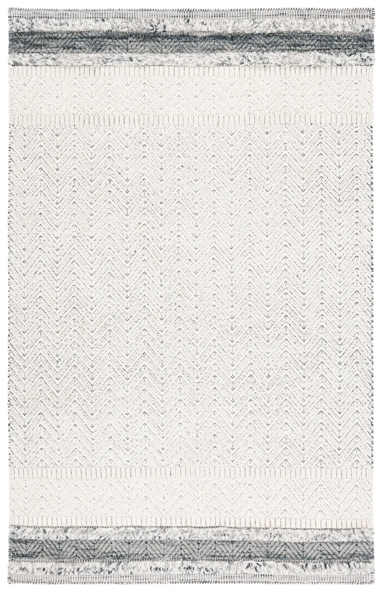 Martha Stewart Chevron Banded Hand-Loomed Outdoor Rug