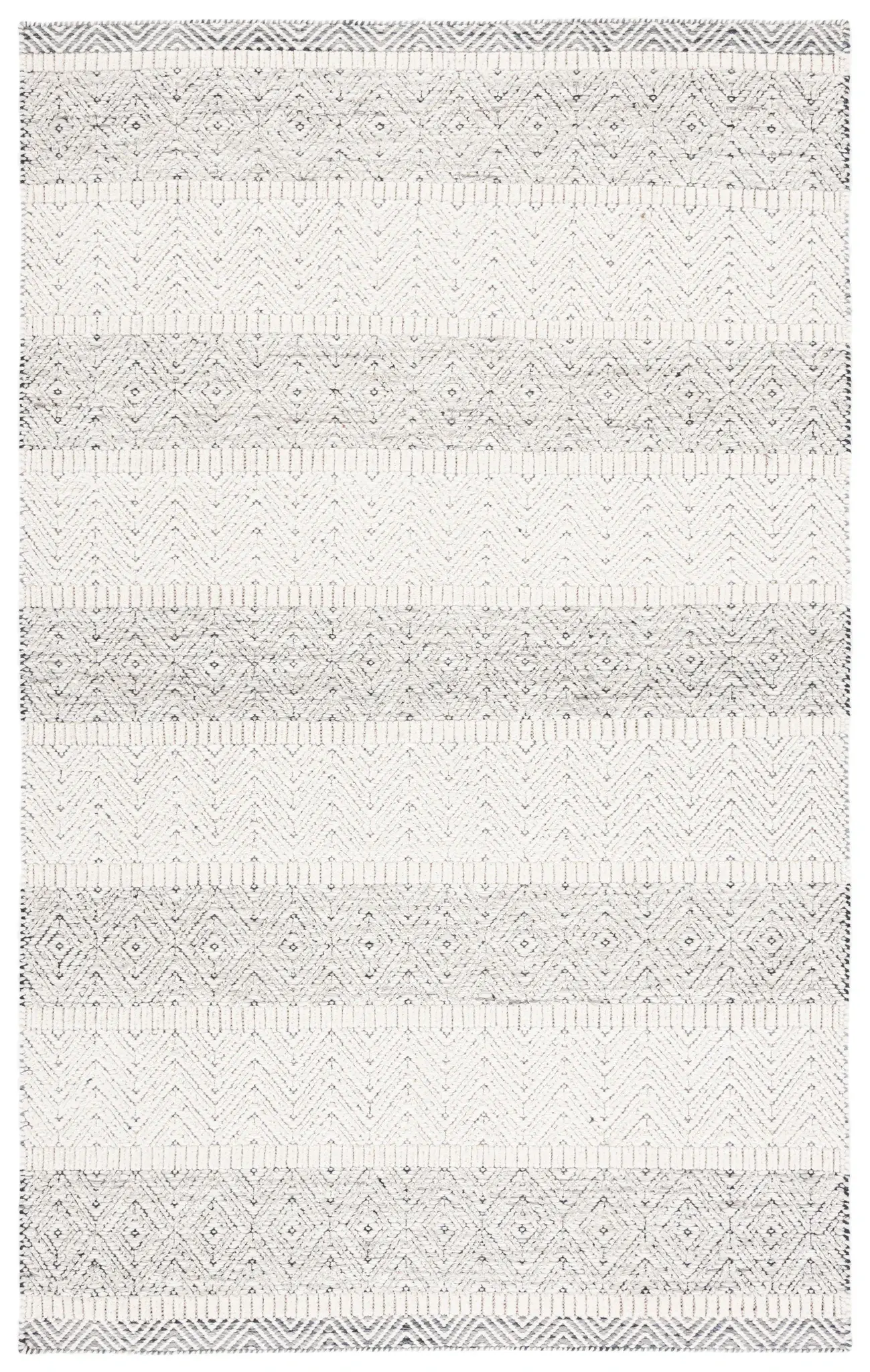 Martha Stewart Diamond Banded Hand-Loomed Outdoor Rug