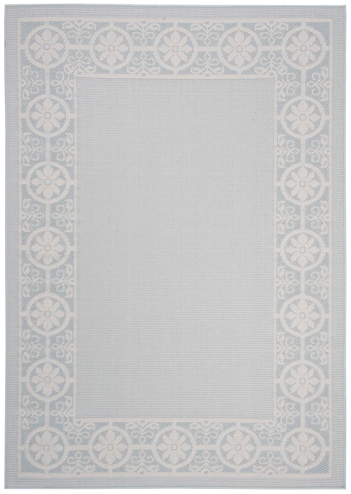 Martha Stewart Floral Border Washable Outdoor Rug