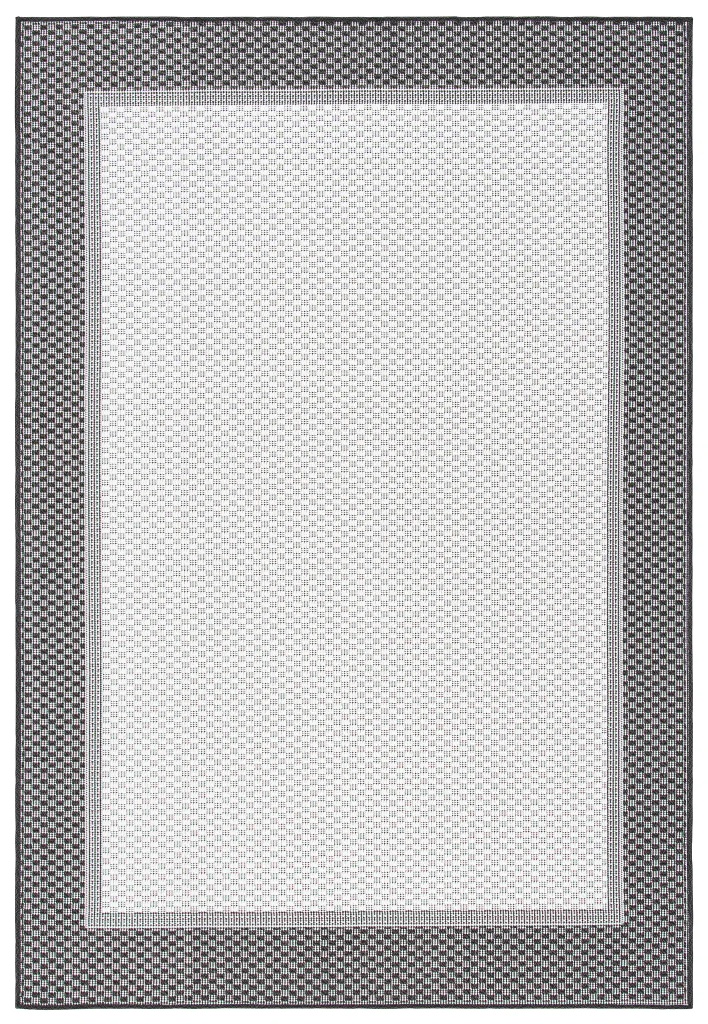 Martha Stewart Textured Border Washable Outdoor Rug