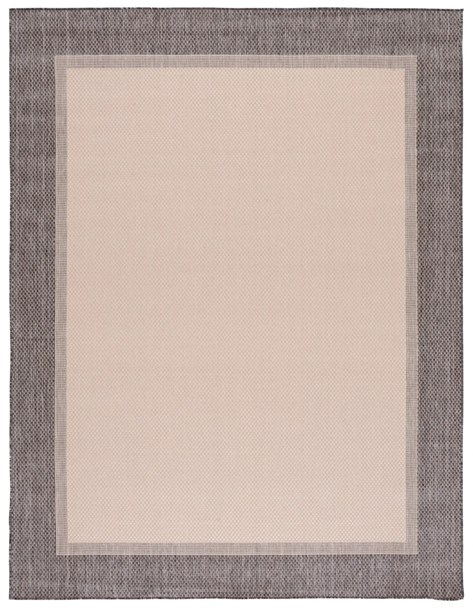 Martha Stewart Textured Border Washable Outdoor Rug