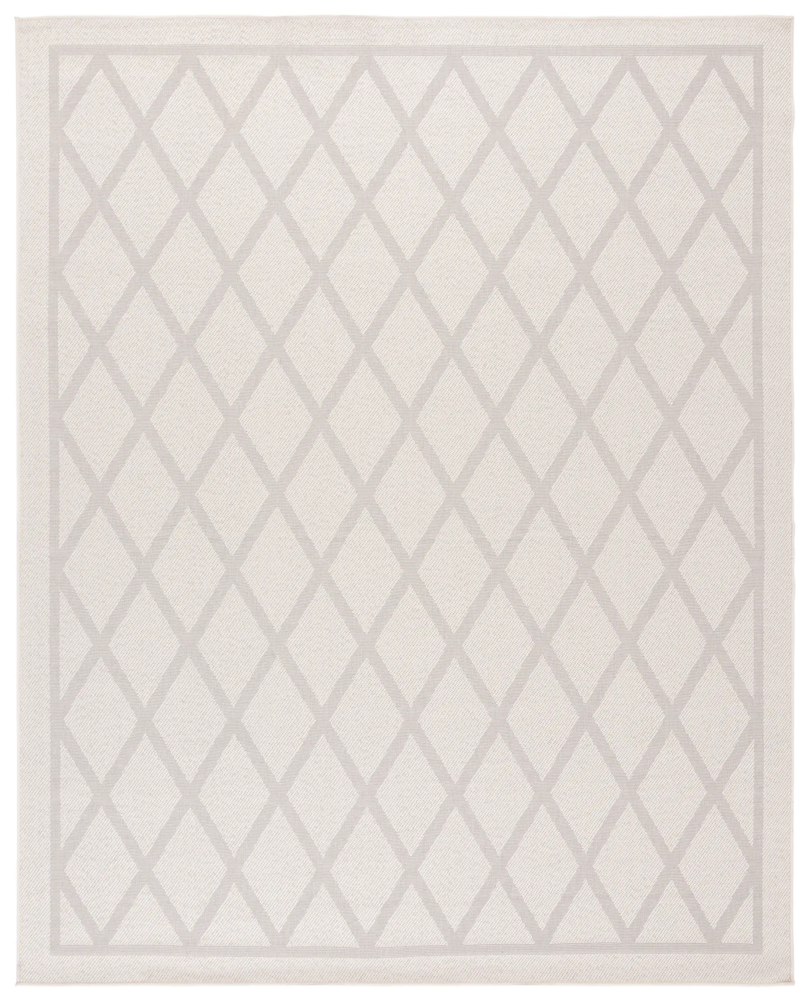 Martha Stewart Bordered Diamond Washable Outdoor Rug