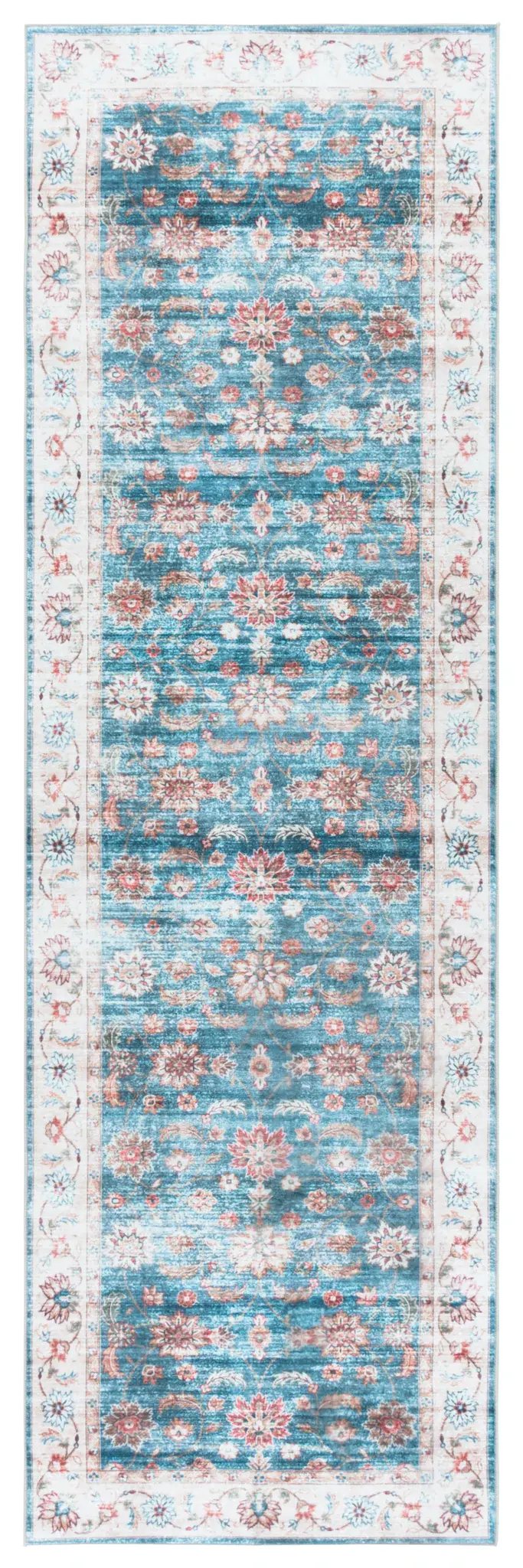 Martha Stewart Floral Border Washable Rug