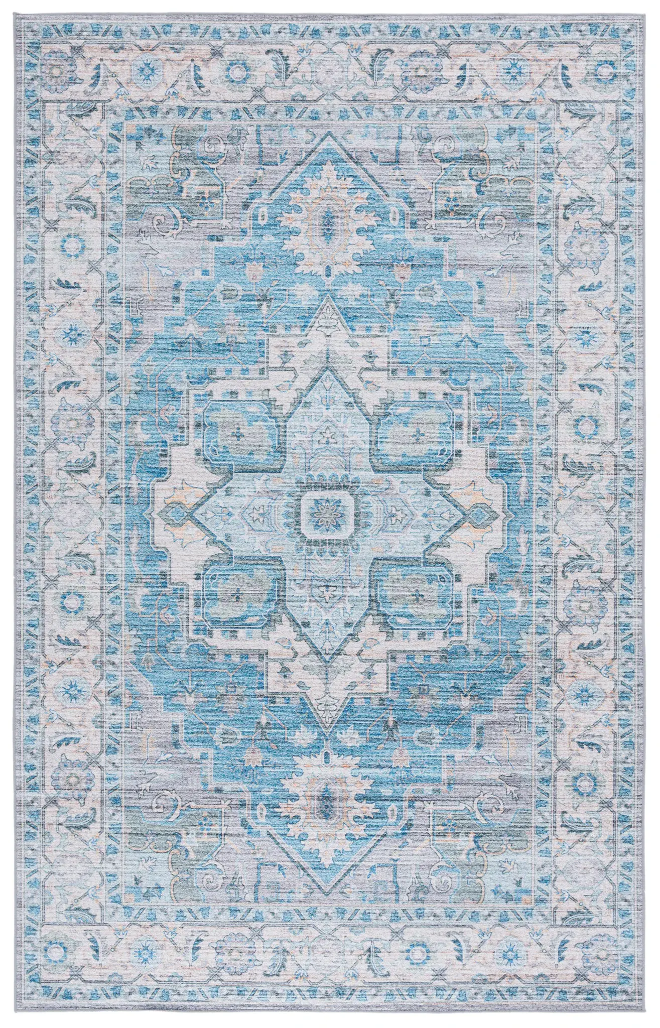 Martha Stewart Medallion Border Washable Rug