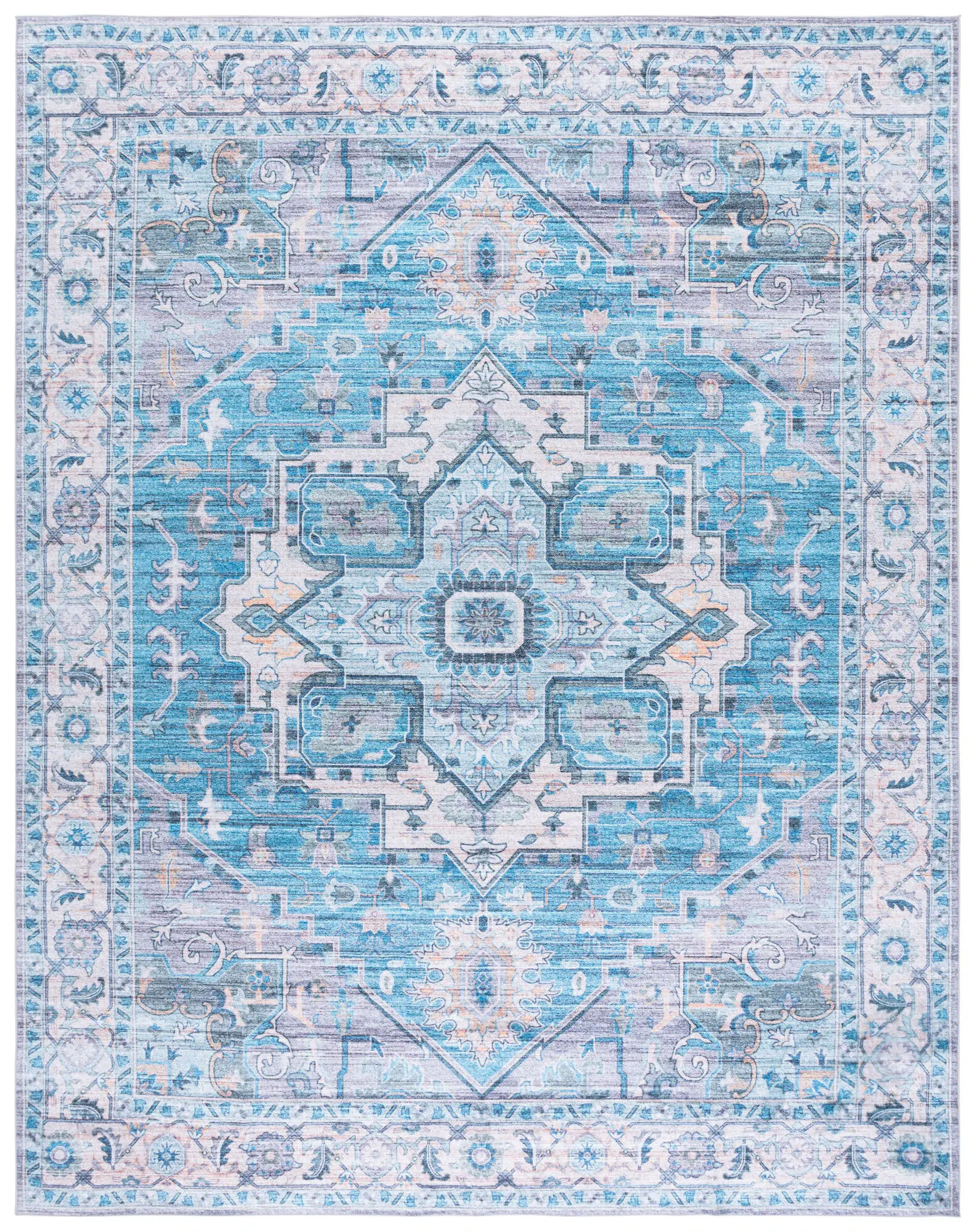 Martha Stewart Medallion Border Washable Rug