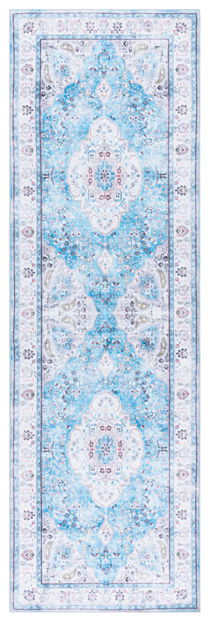 Martha Stewart Floral Medallion Washable Rug