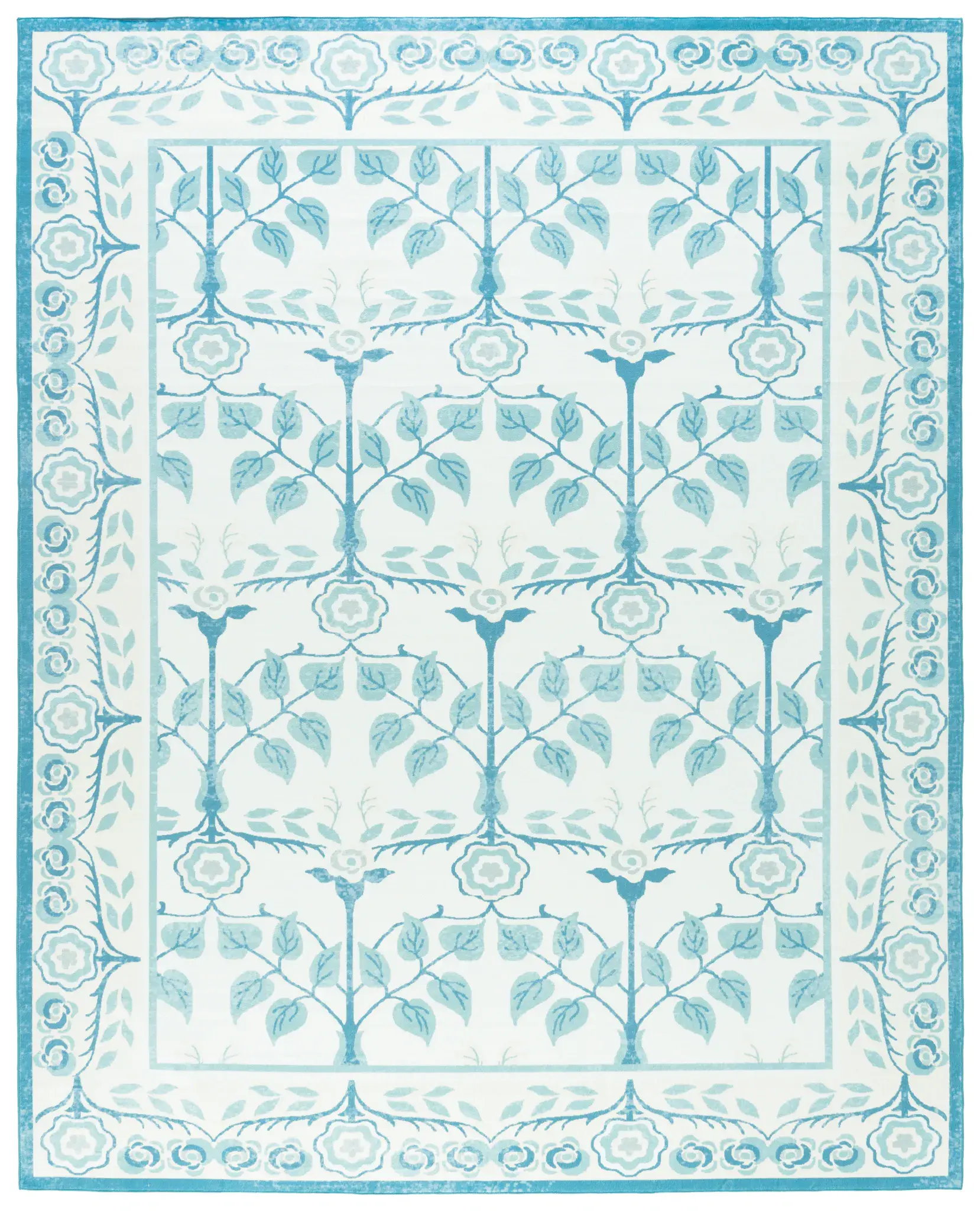Martha Stewart Botanical Border Washable Rug